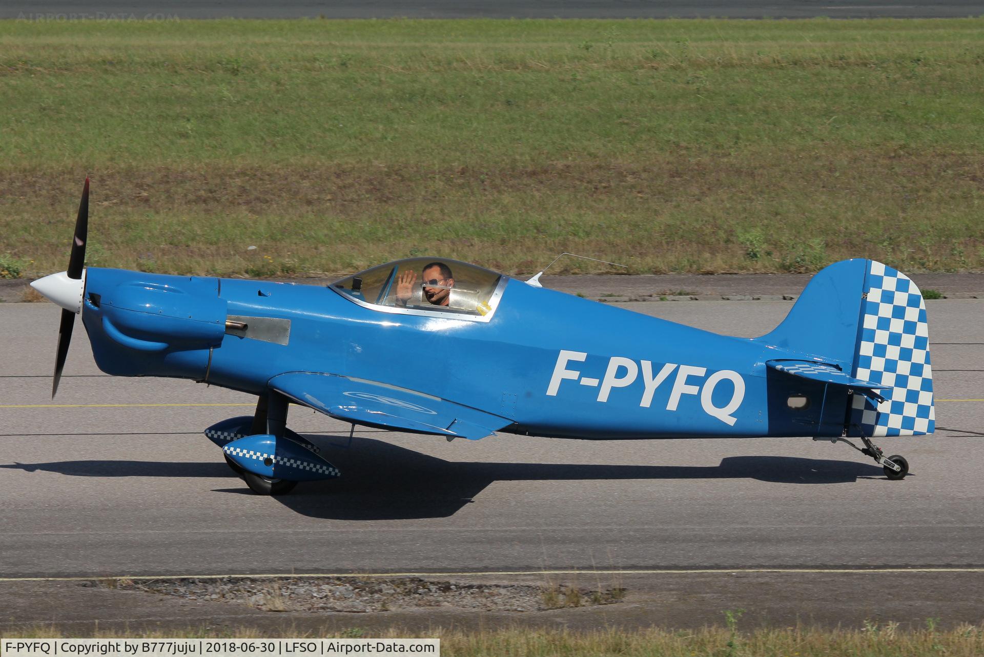 F-PYFQ, 1979 Max Plan MP.205 Busard C/N 17, at Nancy Airshow
