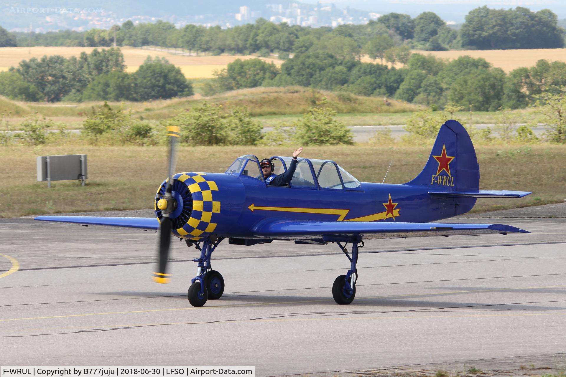 F-WRUL, Yakovlev Yak-52 C/N 844201, at Nancy Airshow