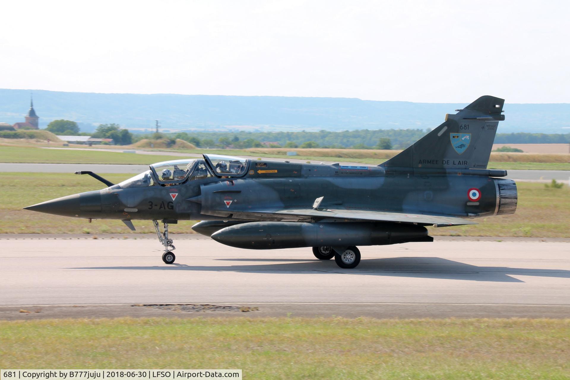 681, Dassault Mirage 2000D C/N 555, at Nancy Airshow