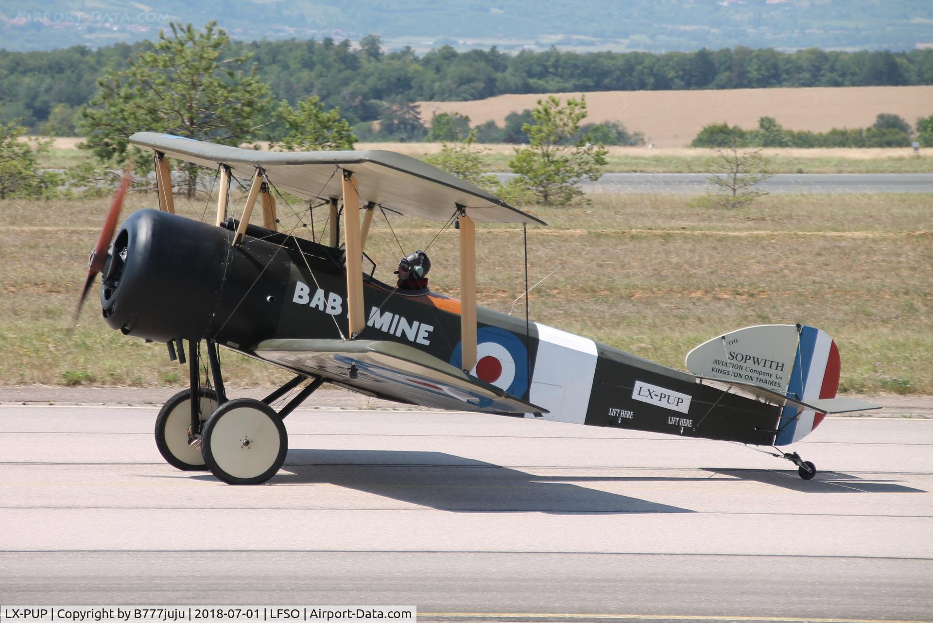 LX-PUP, Sopwith Pup Replica C/N 11, at Nancy Airshow