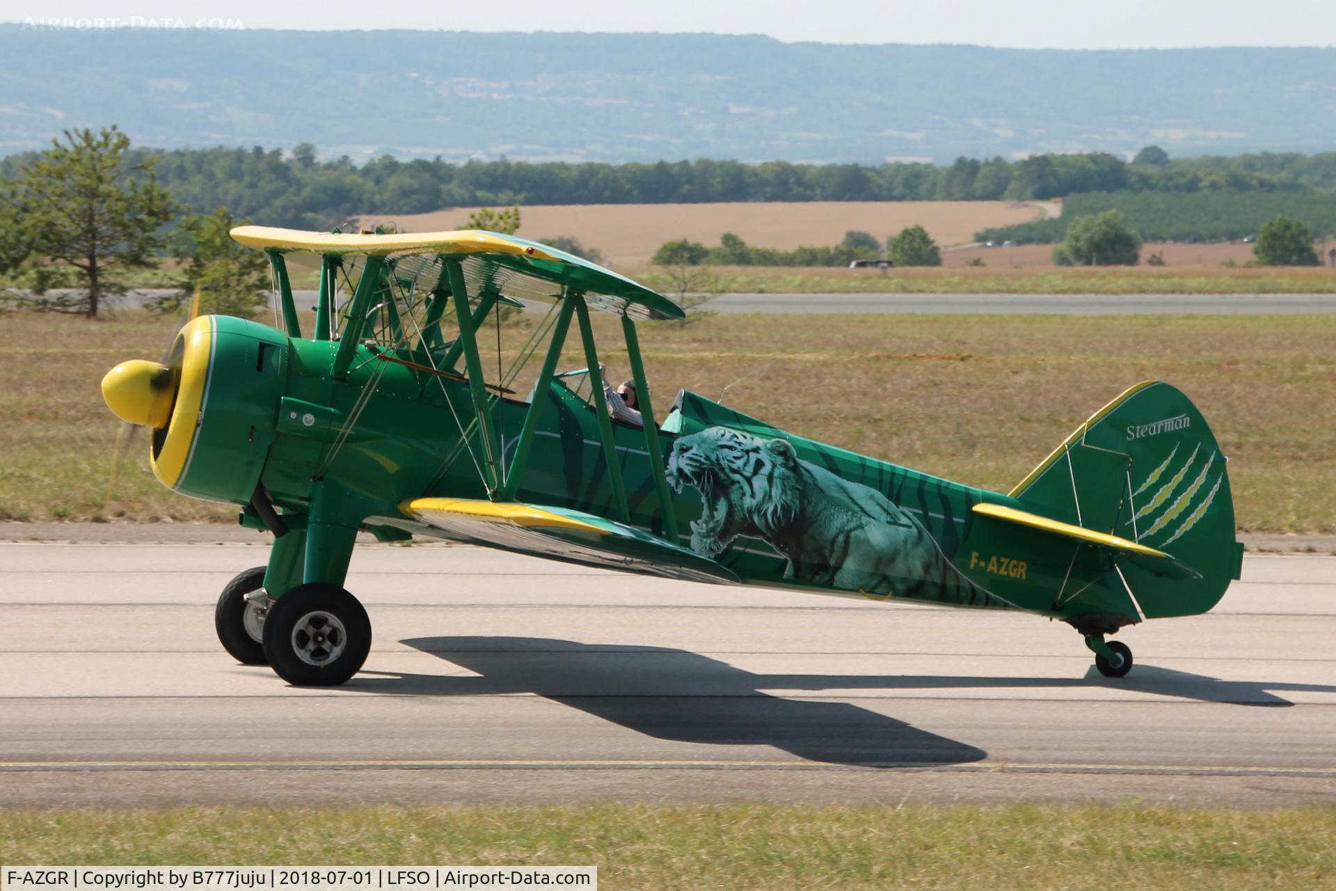 F-AZGR, Boeing N2S-3 Kaydet (B75N1) C/N 75-2650, at Nancy Airshow