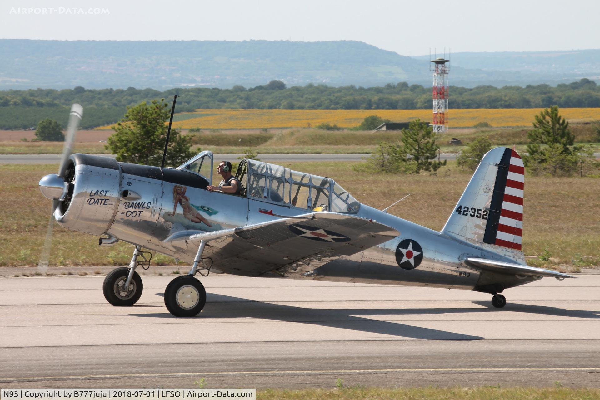 N93, 1943 Convair BT-13A Valiant C/N 9102, at Nancy Airshow