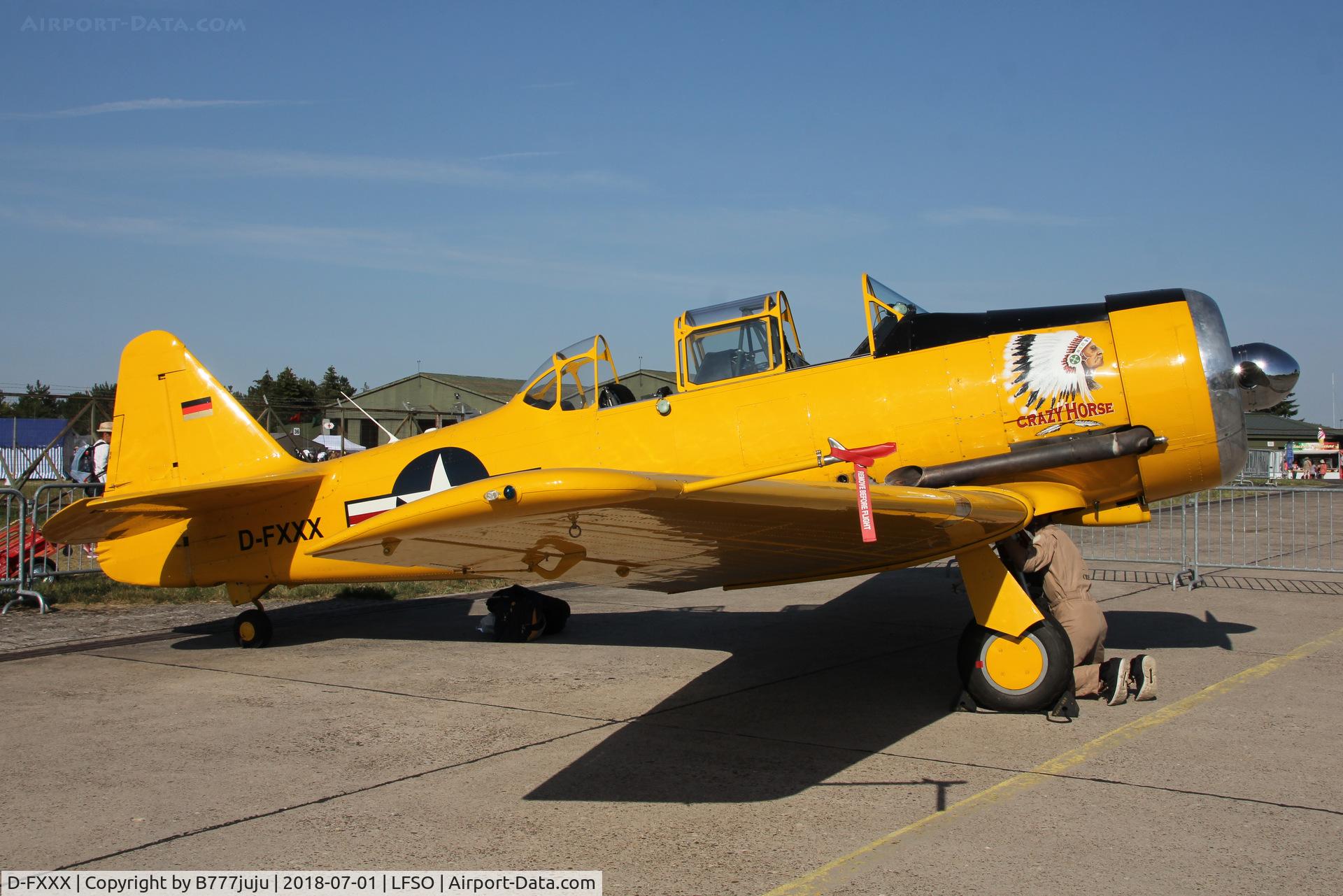 D-FXXX, 1952 Canadian Car & Foundry T-6 Harvard Mk.4 C/N CCF4-164, at Nancy Airshow