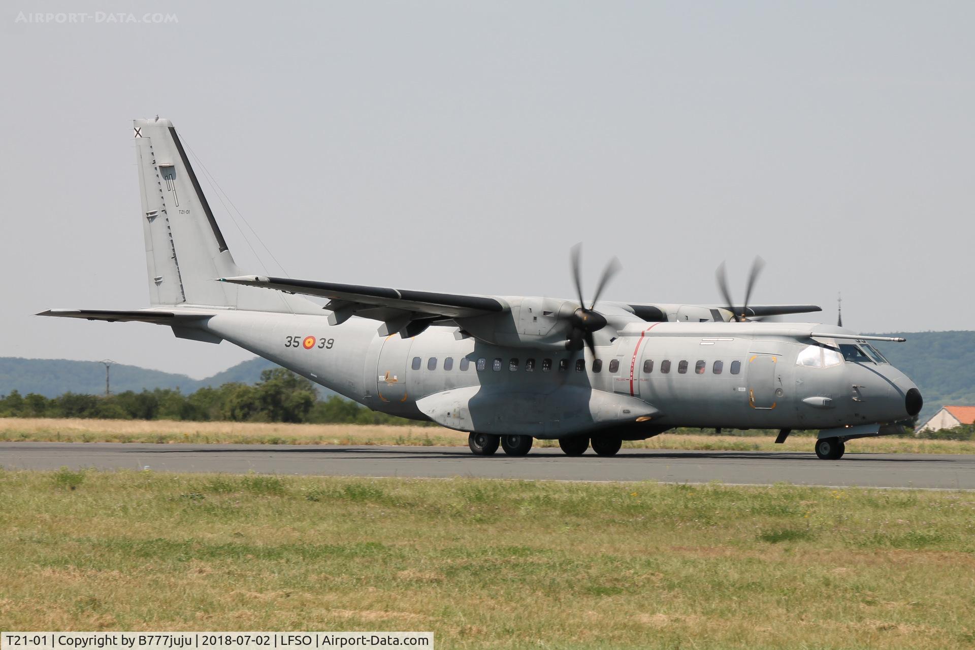 T21-01, 2001 CASA C-295M C/N EA03-02-002, at Nancy Airshow