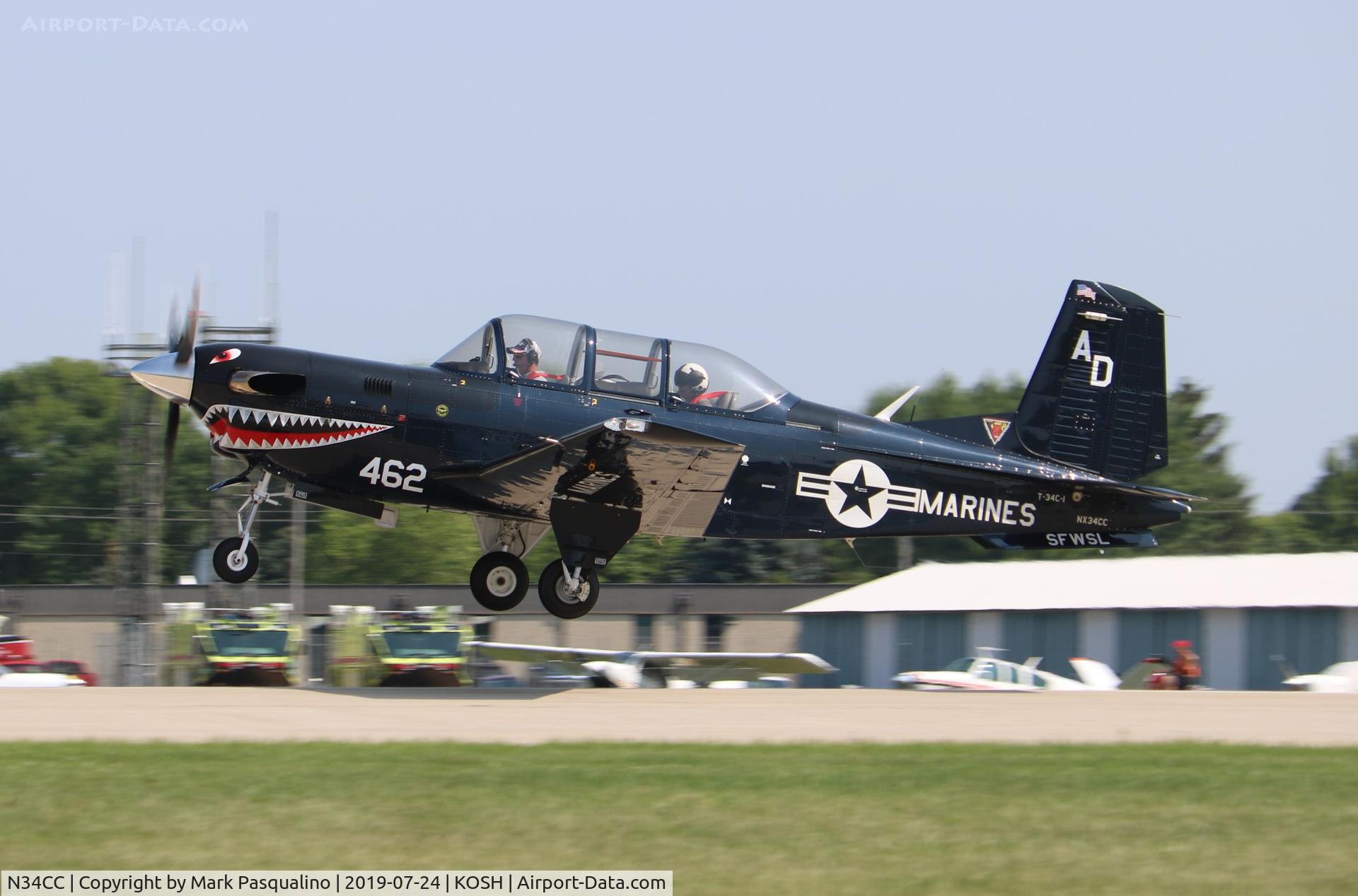 N34CC, 1982 Beech T-34C-1 Turbo Mentor C/N GM-86, Beech T-34C-1