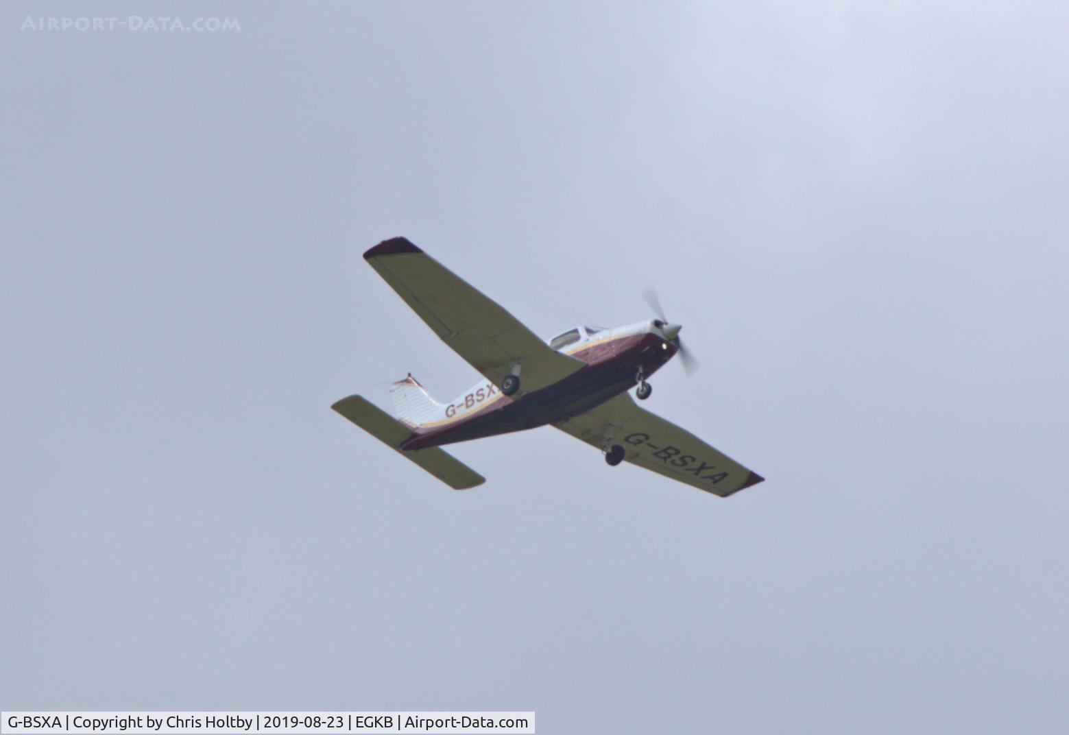 G-BSXA, 1984 Piper PA-28-161 Cherokee Warrior II C/N 28-8416121, Over Biggin Hill area