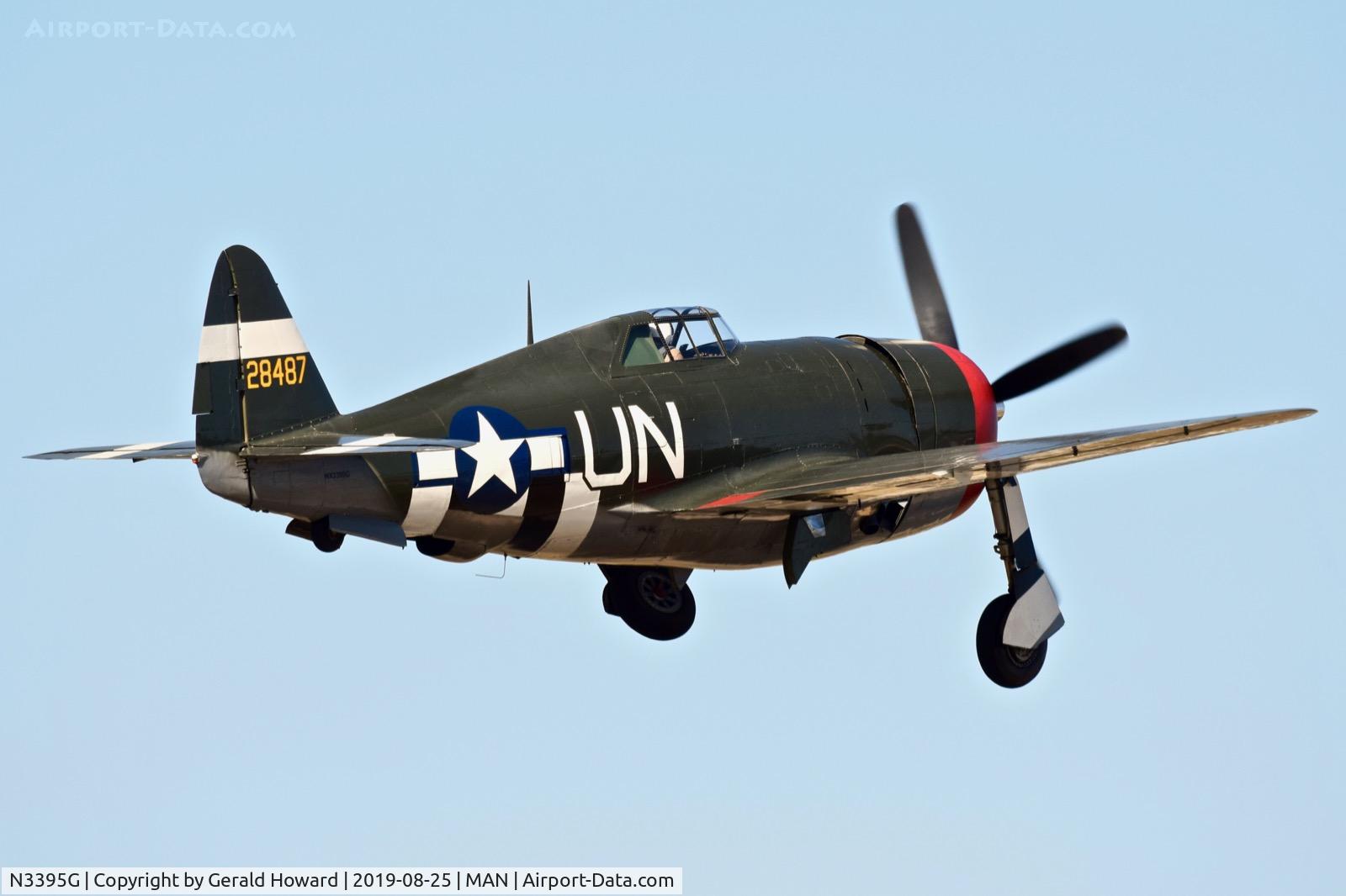 N3395G, 1942 Republic P-47G-15-CU Thunderbolt C/N 42-25254, Take off from RWY 29.