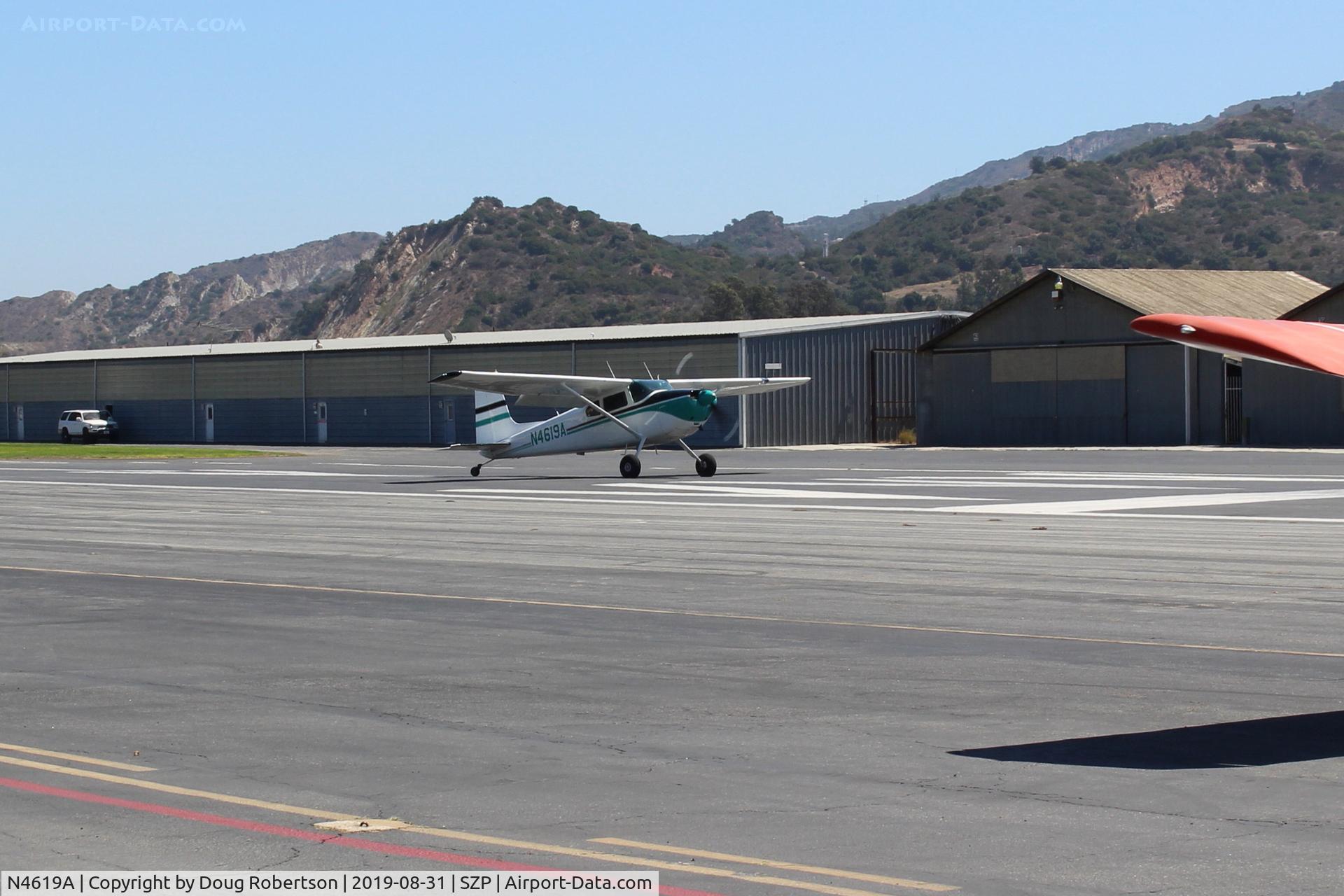 N4619A, 1956 Cessna 180 C/N 32217, 1956 Cessna 180, Continental O-470 230 Hp, on Rwy 22 for takeoff