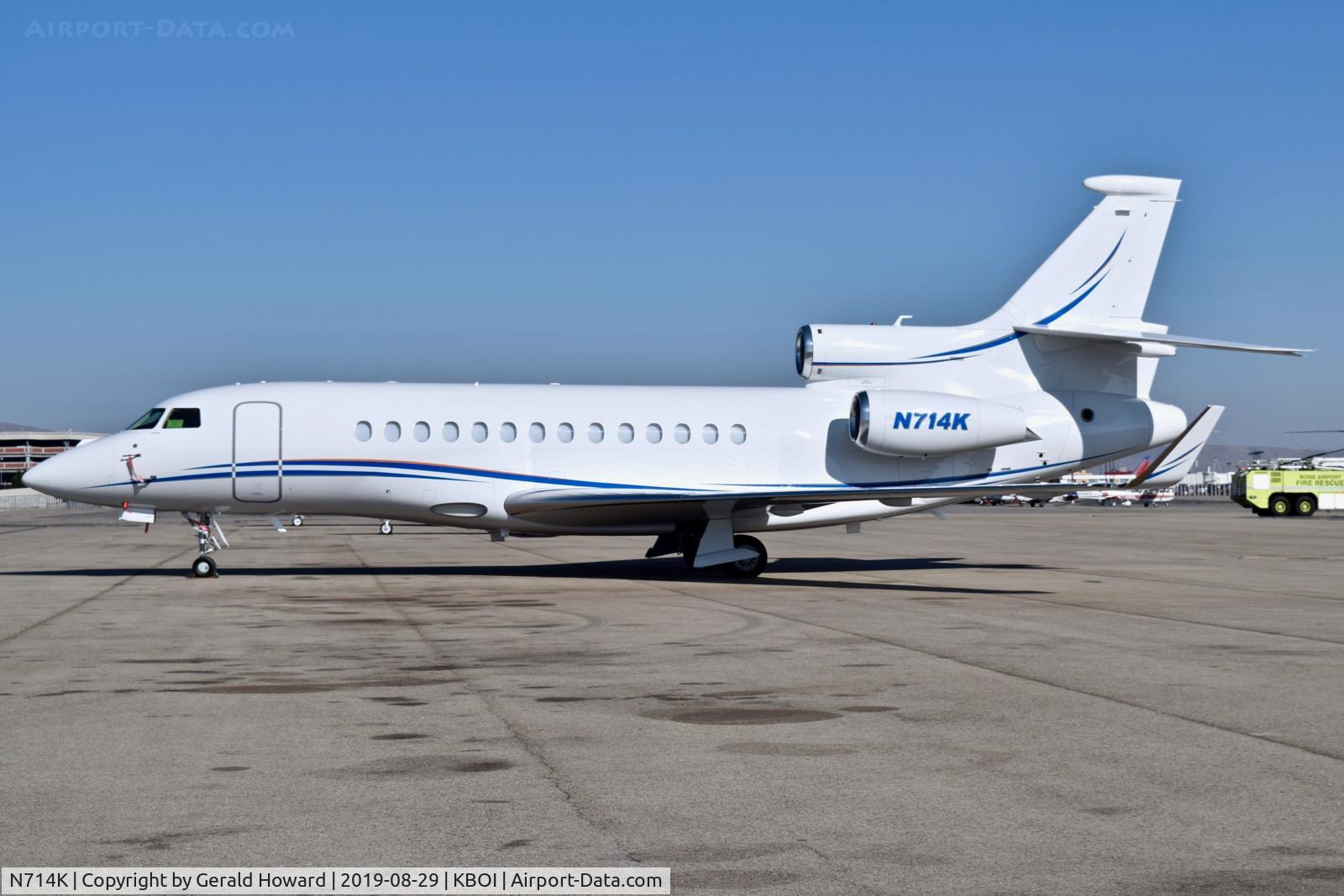 N714K, 2010 Dassault Falcon 7X C/N 100, Parked on the south GA ramp.