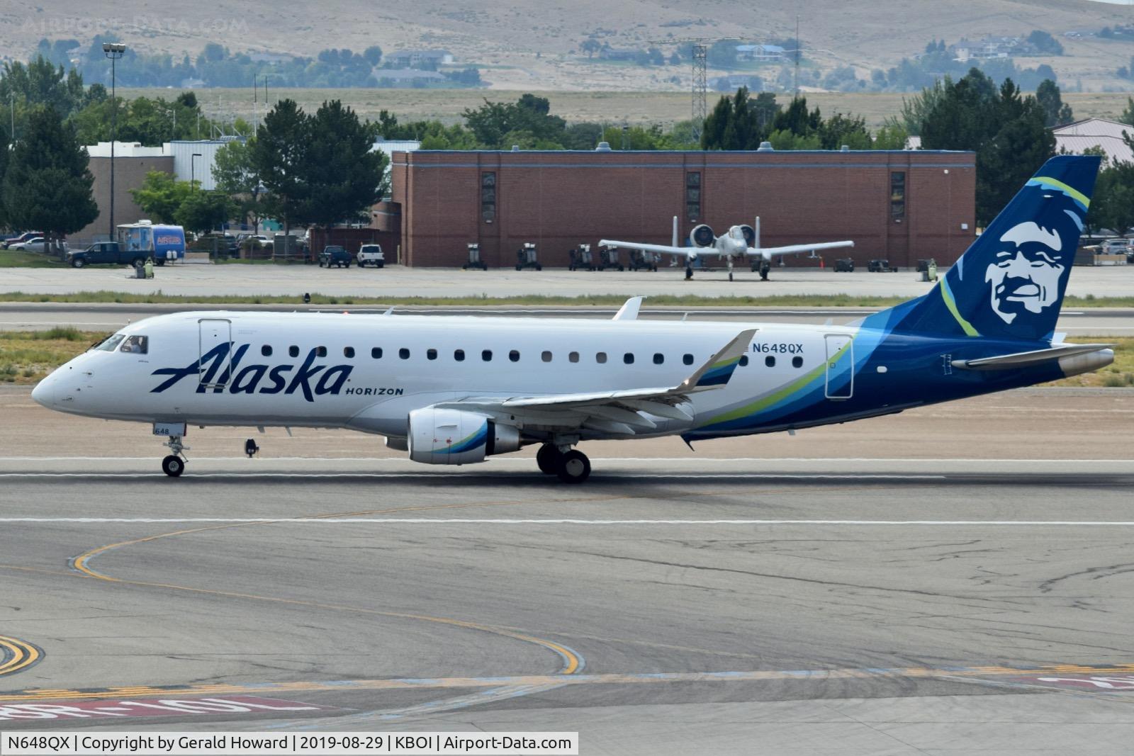 N648QX, 2019 Embraer ERJ-175 (ERJ-170-200LR) C/N 17000789, Taxiing on Alpha.