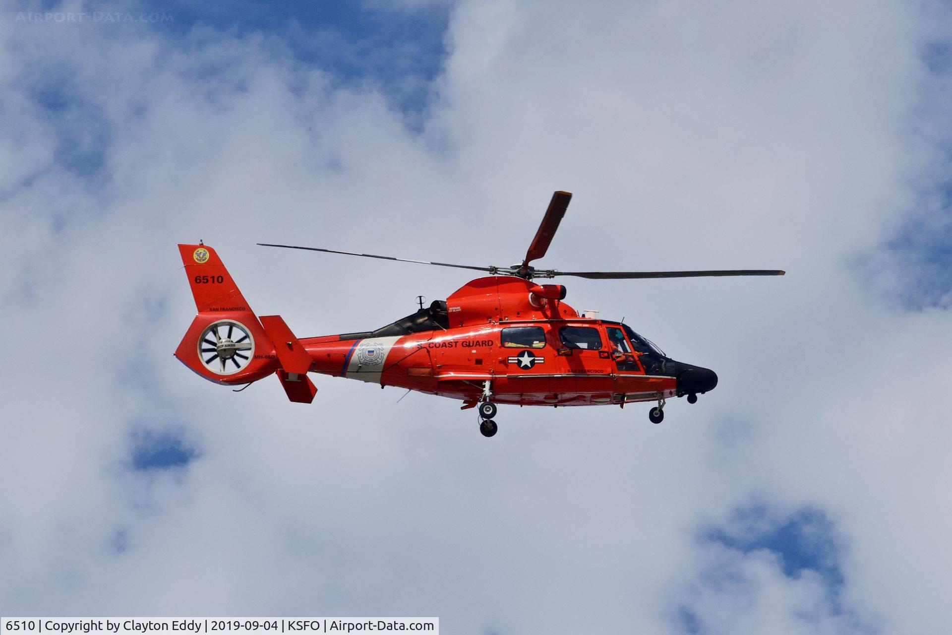 6510, Aerospatiale MH-65C Dolphin C/N 6105, SFO 2019.