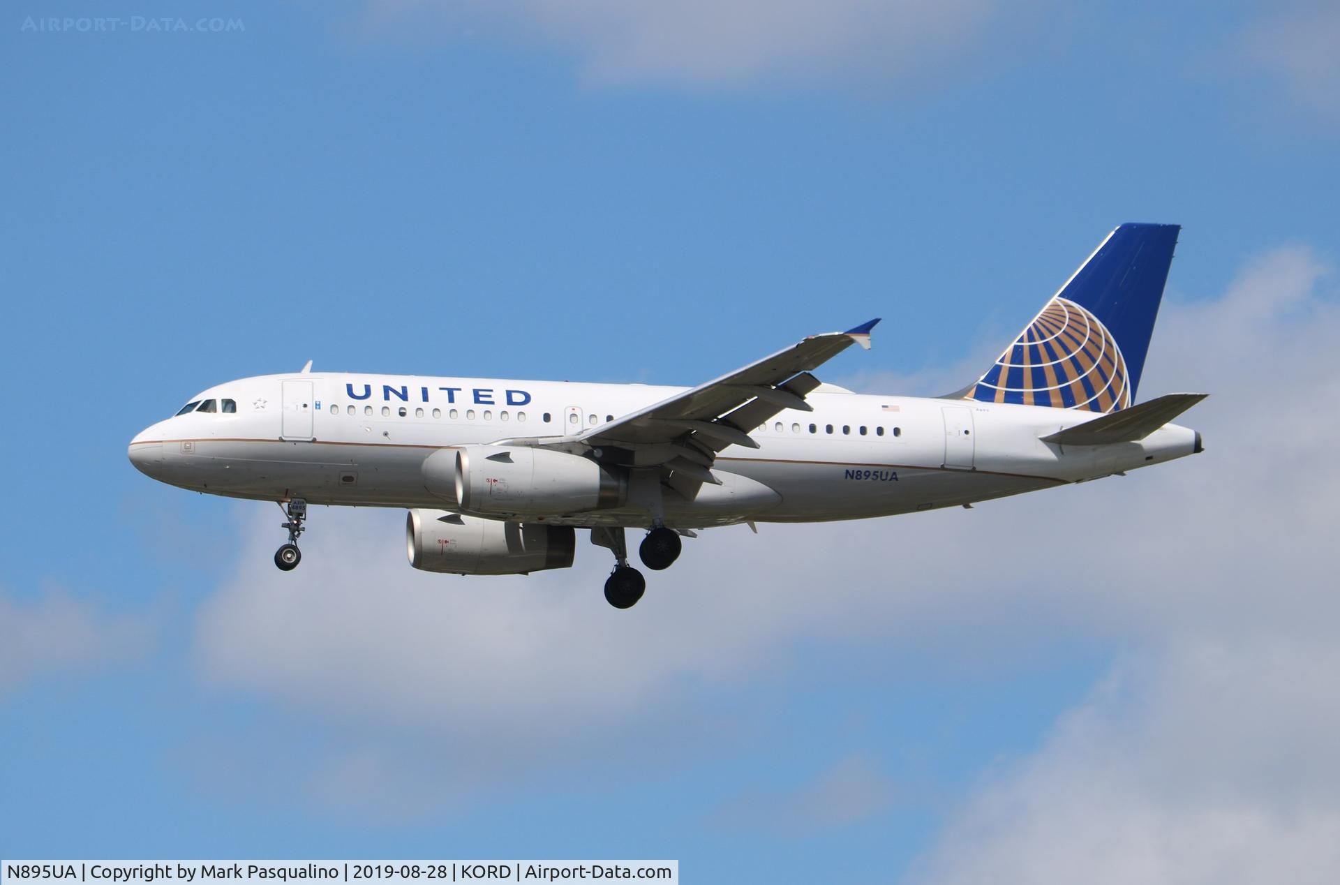N895UA, 2007 Airbus A319-132 C/N 3020, Airbus A319-132
