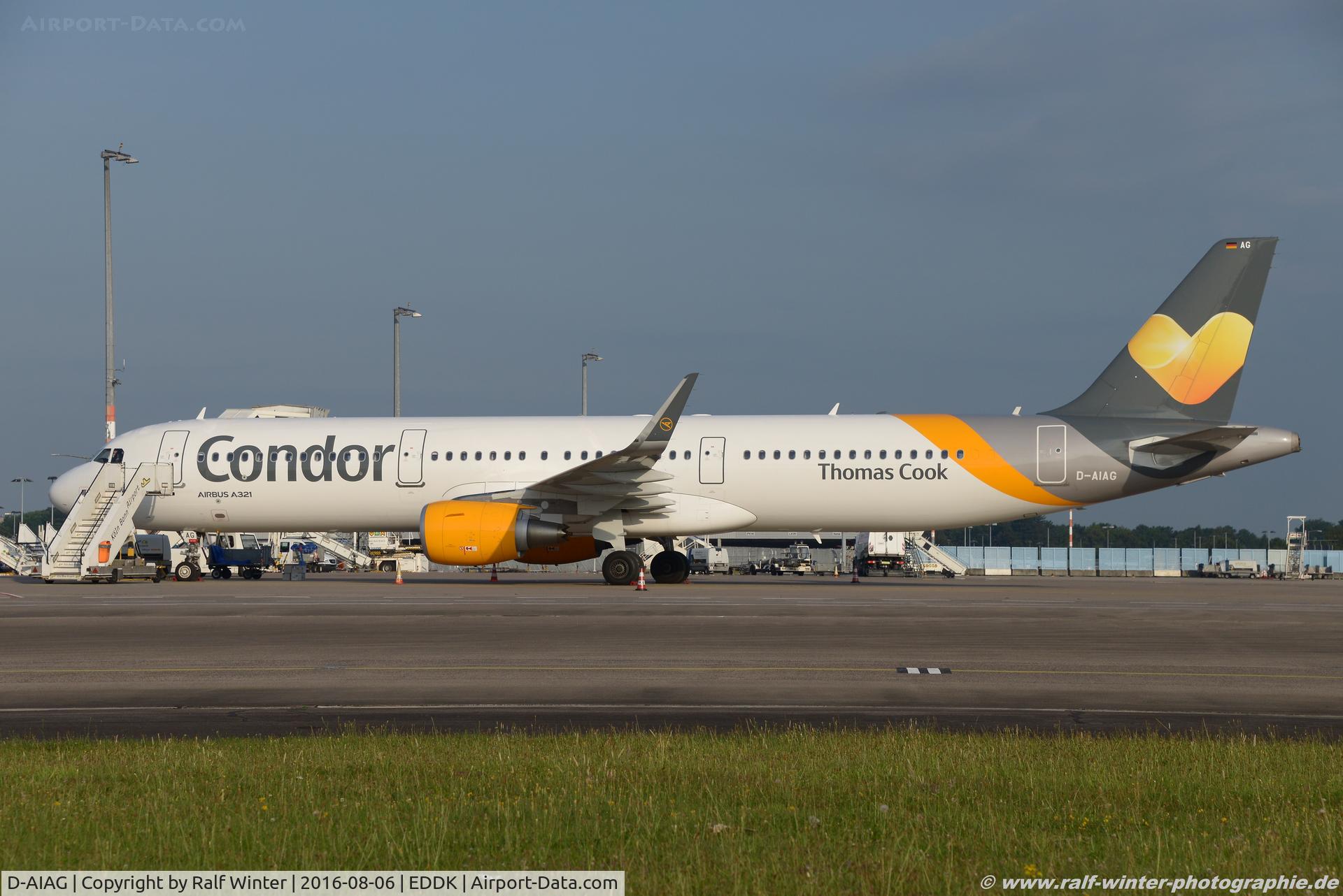 D-AIAG, 2015 Airbus A321-211 C/N 6590, Airbus A321-211(W) - DE CFG Condor - 6590 - D-AIAG - 06.08.2016 - CGN