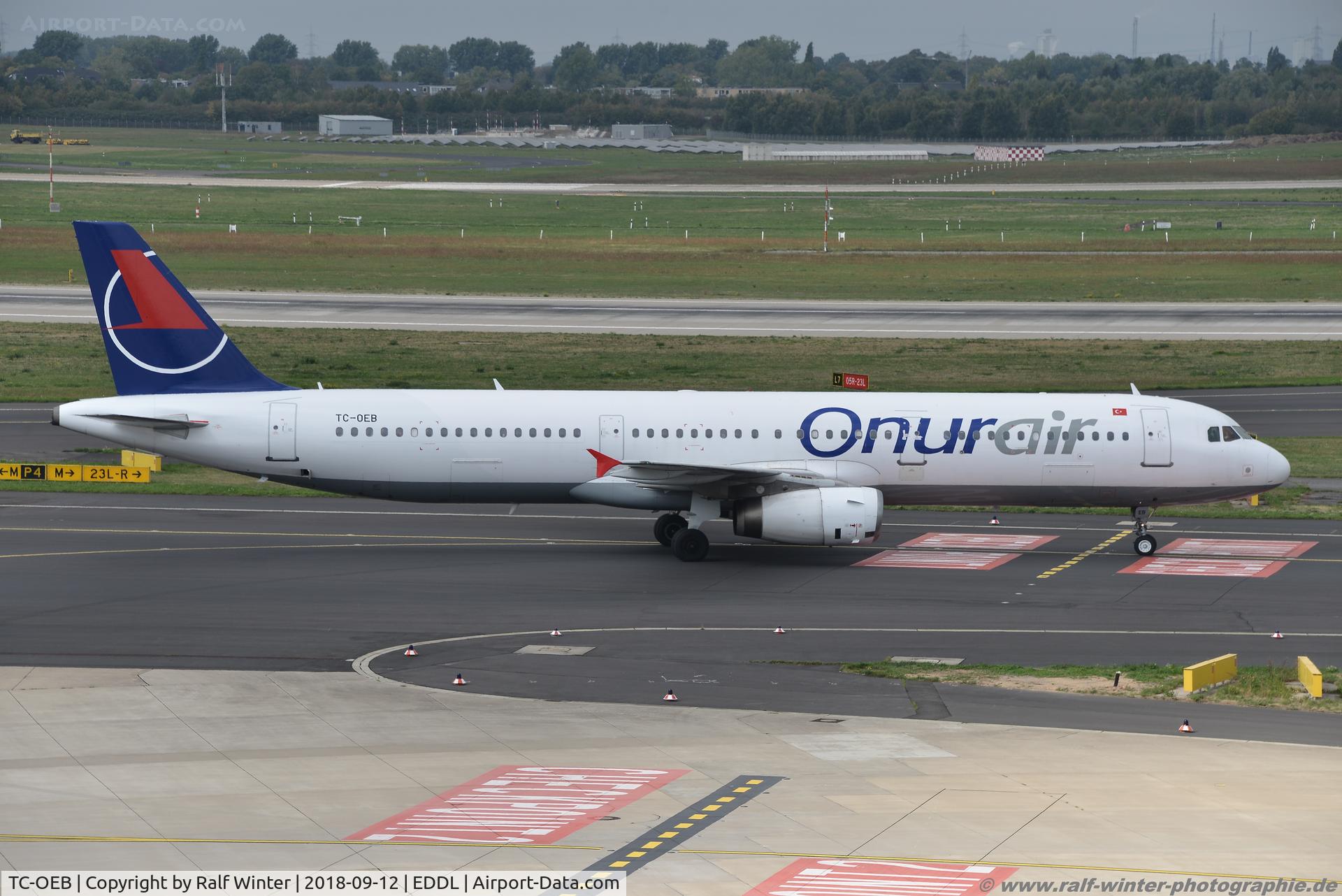 TC-OEB, 1999 Airbus A321-231 C/N 968, Airbus A321-231 - 8Q OHY Onur Air - 968 - TC-OEB - 12.09.2018 - DUS