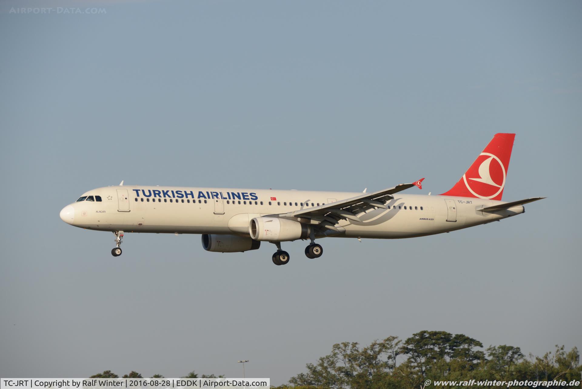 TC-JRT, 2011 Airbus A321-231 C/N 5667, Airbus A321-231 - TK THY Turkish Airlines 'Alaçati' - 4779 - TC-JRT - 28.08.2016 - CGN