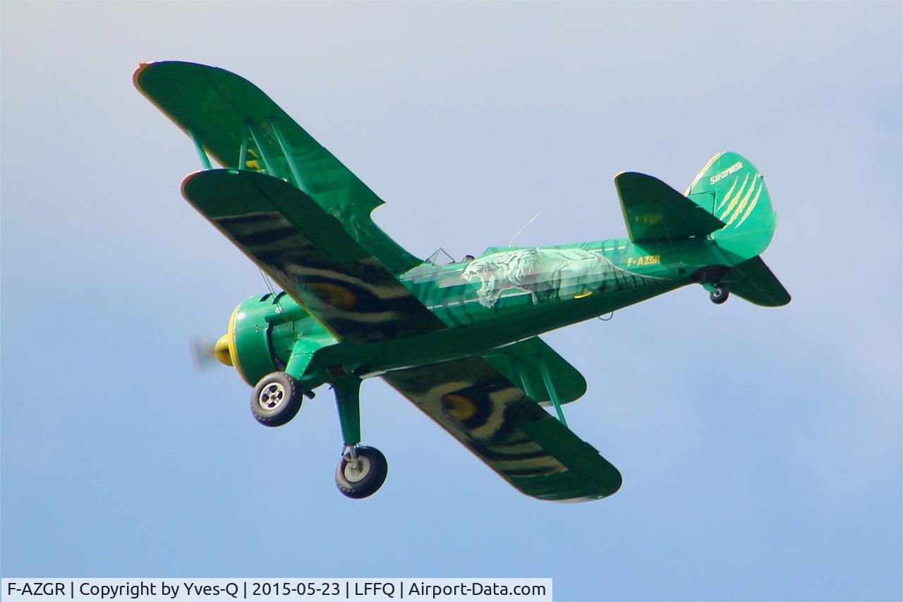 F-AZGR, Boeing N2S-3 Kaydet (B75N1) C/N 75-2650, Boeing N2S-3 Kaydet (B75N1), On display, La Ferté-Alais airfield (LFFQ) Airshow 2015