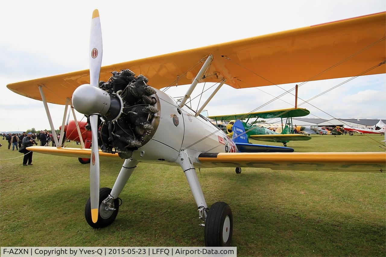 F-AZXN, 1942 Boeing A75N1 (PT-17) C/N 75-3885, Boeing A75N1(PT17), Static display, La Ferté-Alais Airfield (LFFQ) Air show 2015