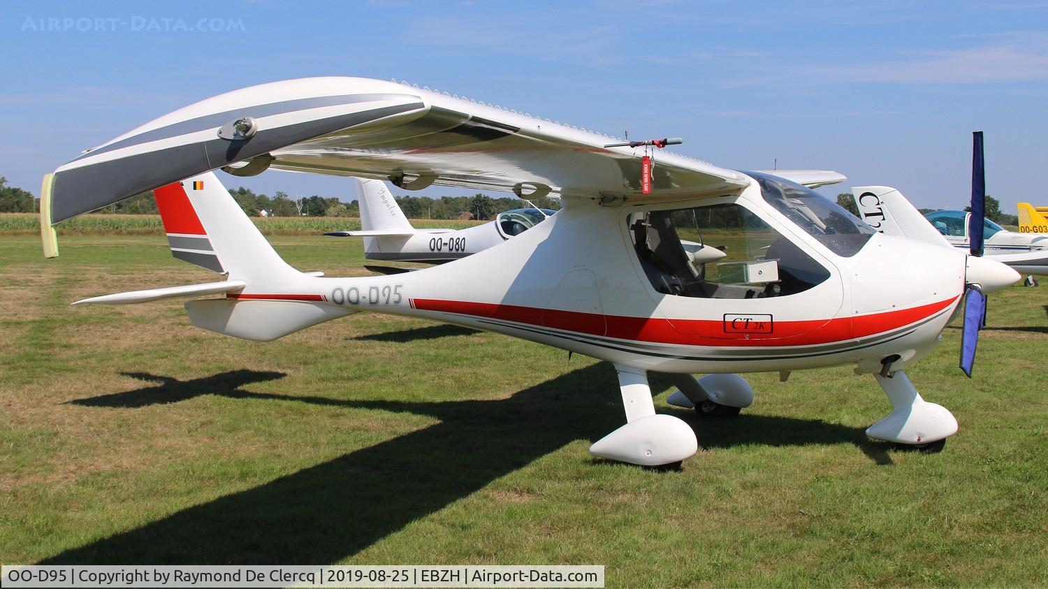 OO-D95, Flight Design CT2K C/N 02-03-03-12, Aero-Kiewit opendoor.EBZH