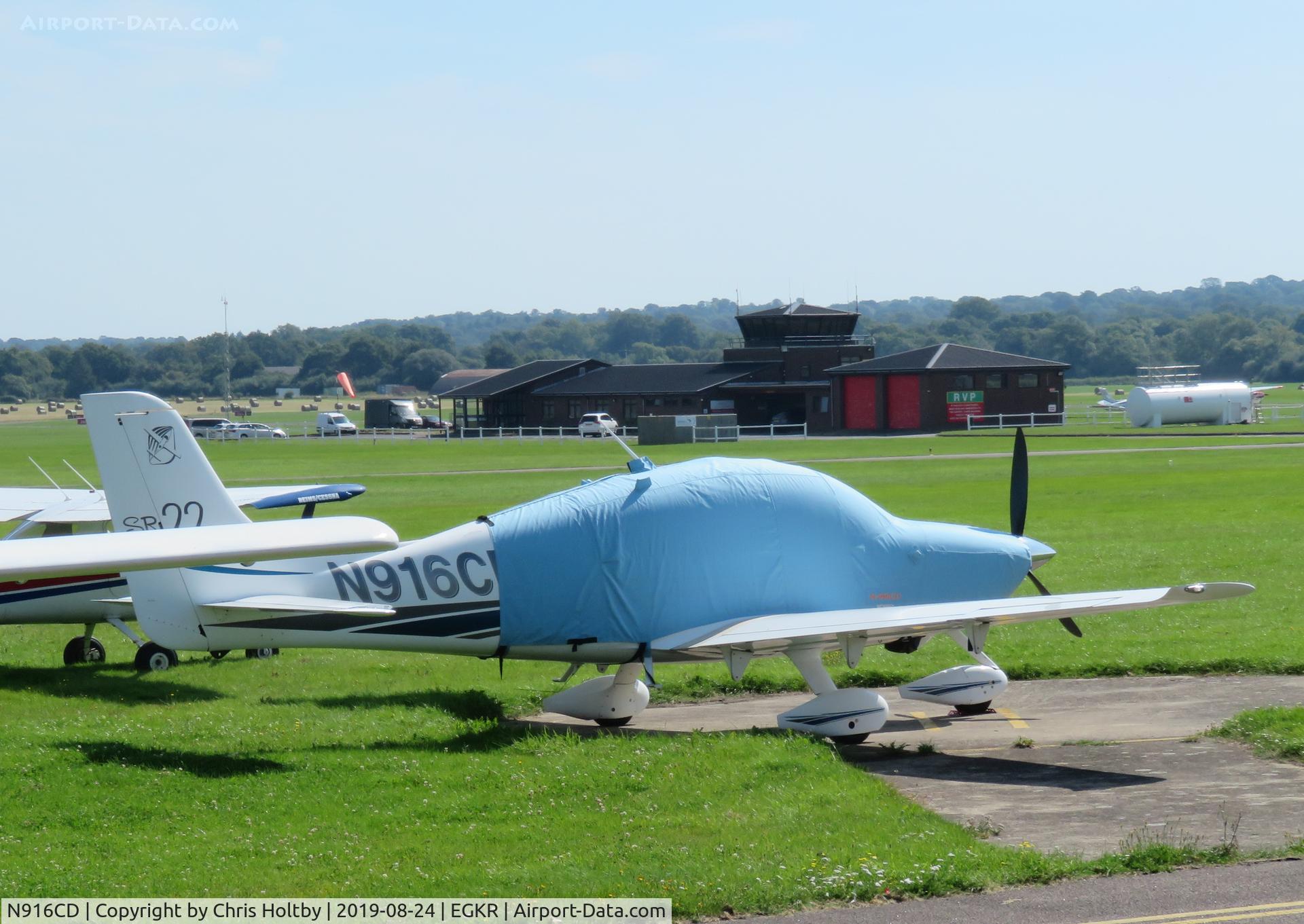 N916CD, 2002 Cirrus SR22 C/N 0318, Resident Cirrus SR22 parked at Redhill