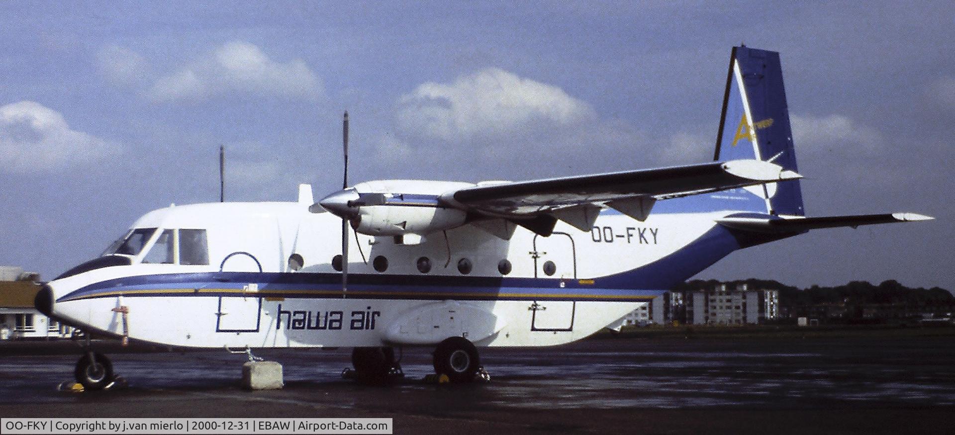 OO-FKY, 1983 CASA C-212-200 Aviocar C/N 291, Arrested