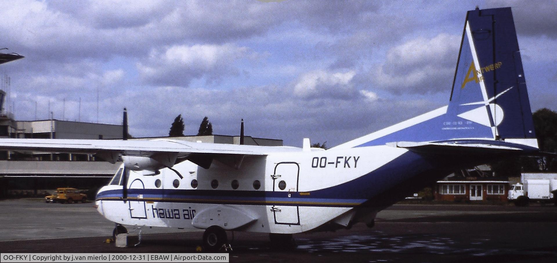 OO-FKY, 1983 CASA C-212-200 Aviocar C/N 291, Antwerp