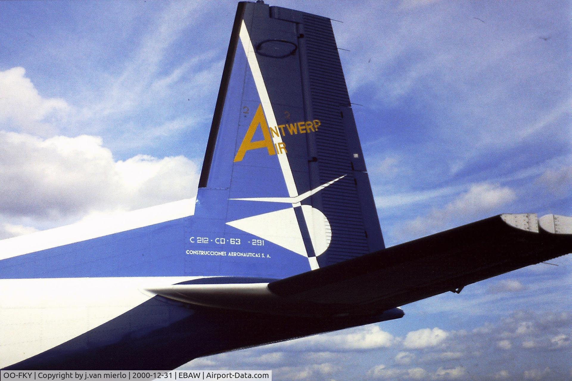 OO-FKY, 1983 CASA C-212-200 Aviocar C/N 291, Belgium