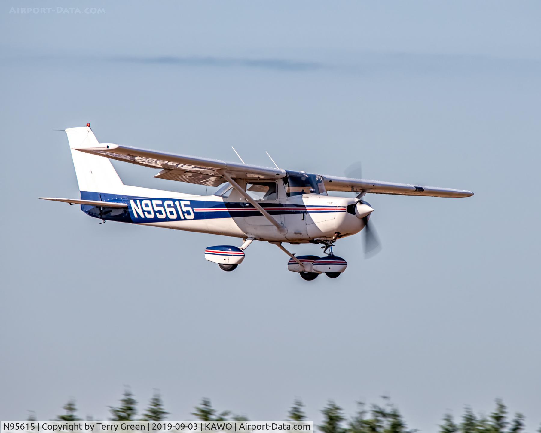 N95615, 1984 Cessna 152 C/N 15285938, KAWO