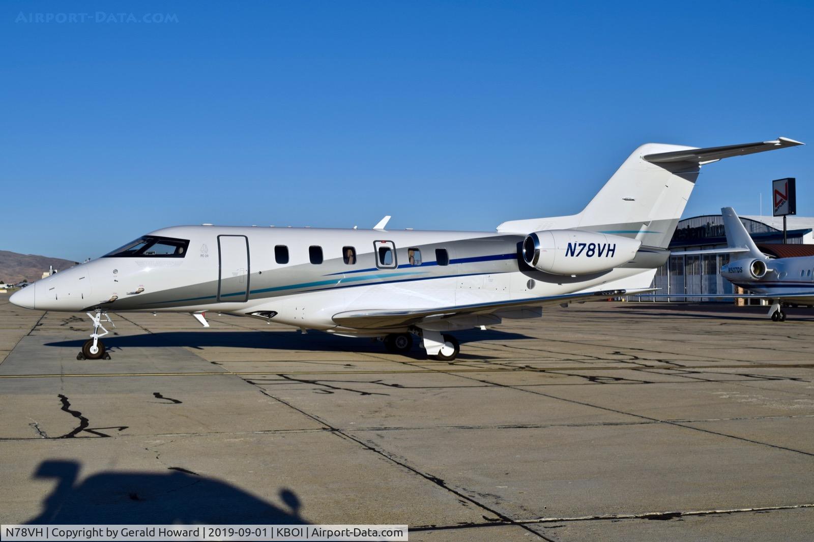 N78VH, 2019 Pilatus PC-24 C/N 132, Parked on the south GA ramp.
