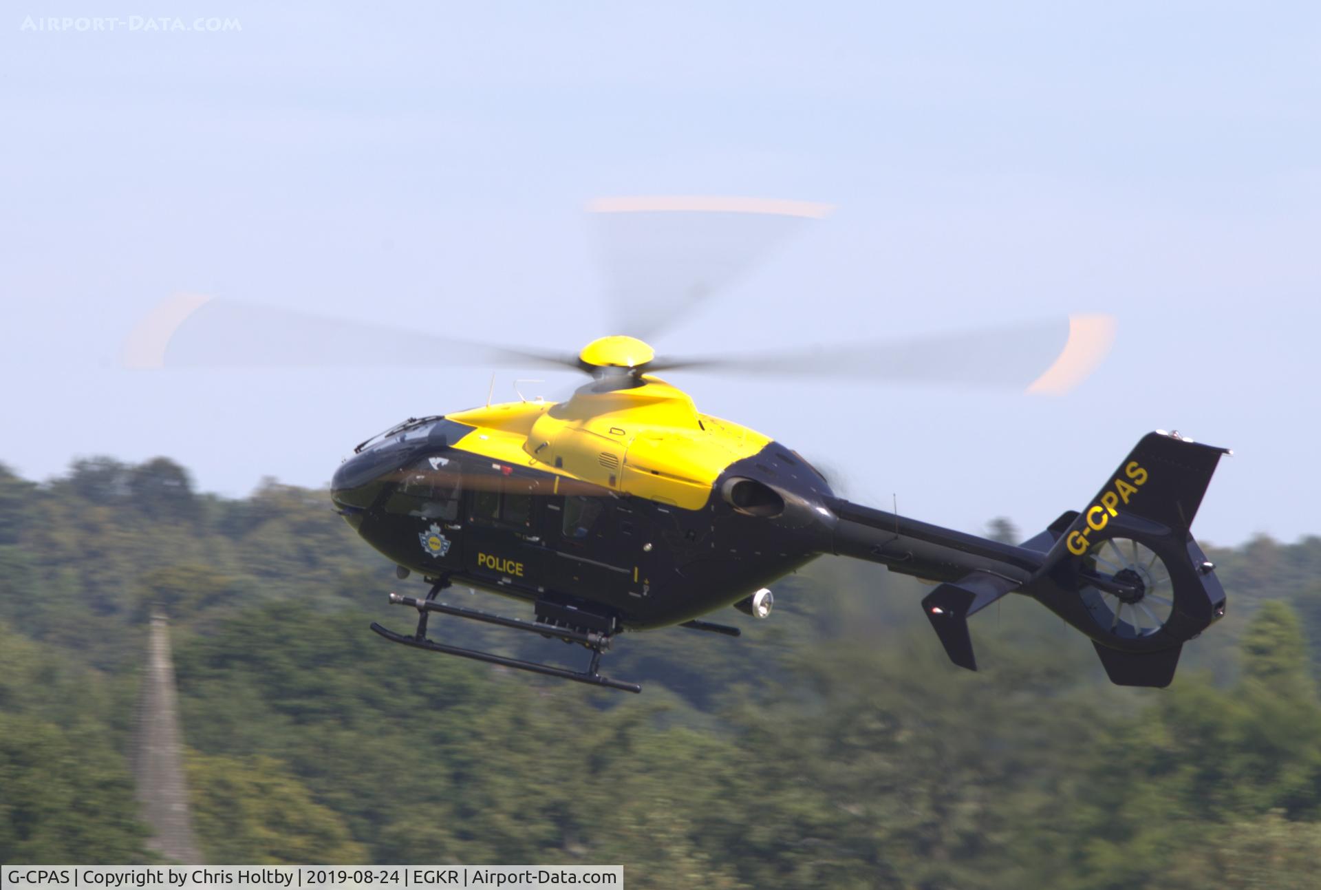 G-CPAS, 2010 Eurocopter EC-135P-2+ C/N 0920, Eurocopter EC-135P-2+ turning into land at Redhill