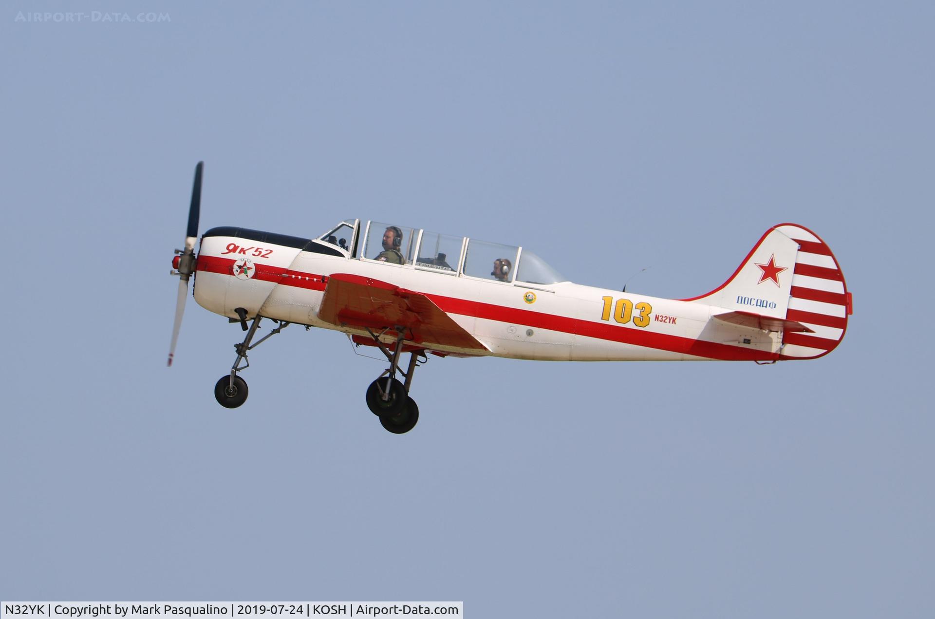 N32YK, 1986 Yakovlev Yak-52 C/N 866907, Yak-52