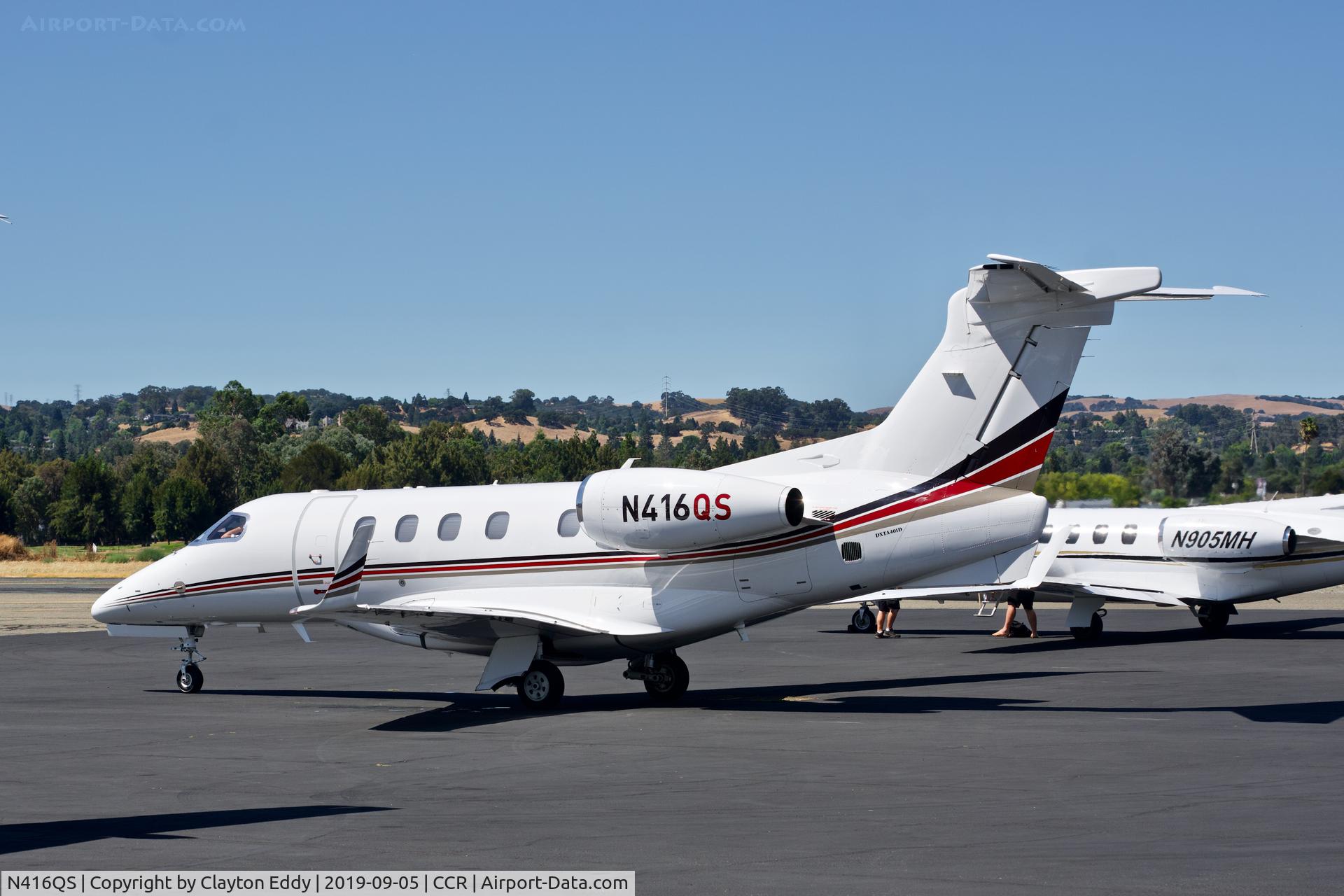 N416QS, 2017 Embraer EMB-505 Phenom 300 C/N 50500443, Buchanan Field Concord California 2019.