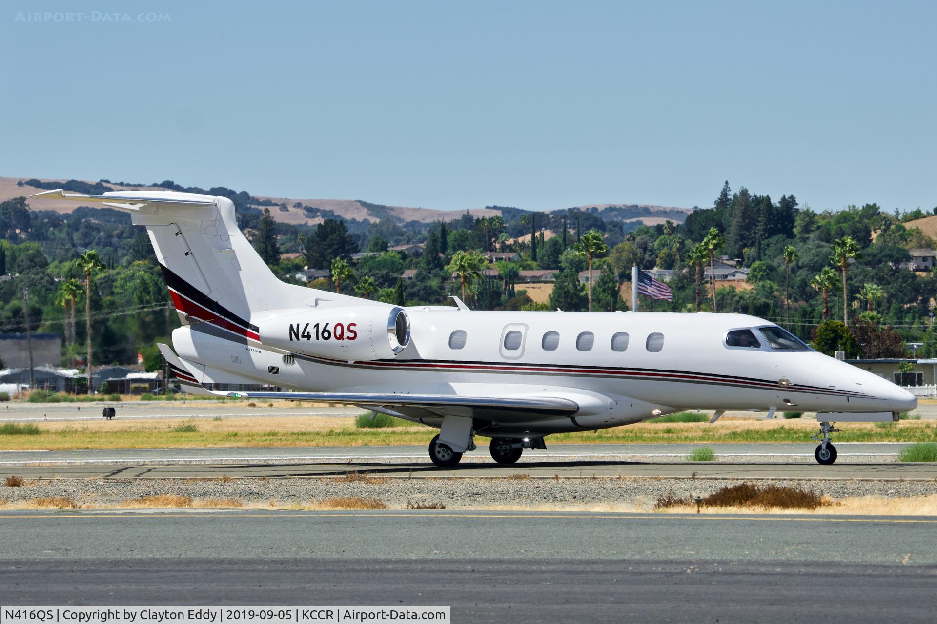 N416QS, 2017 Embraer EMB-505 Phenom 300 C/N 50500443, Buchanan Field Concord California 2019.