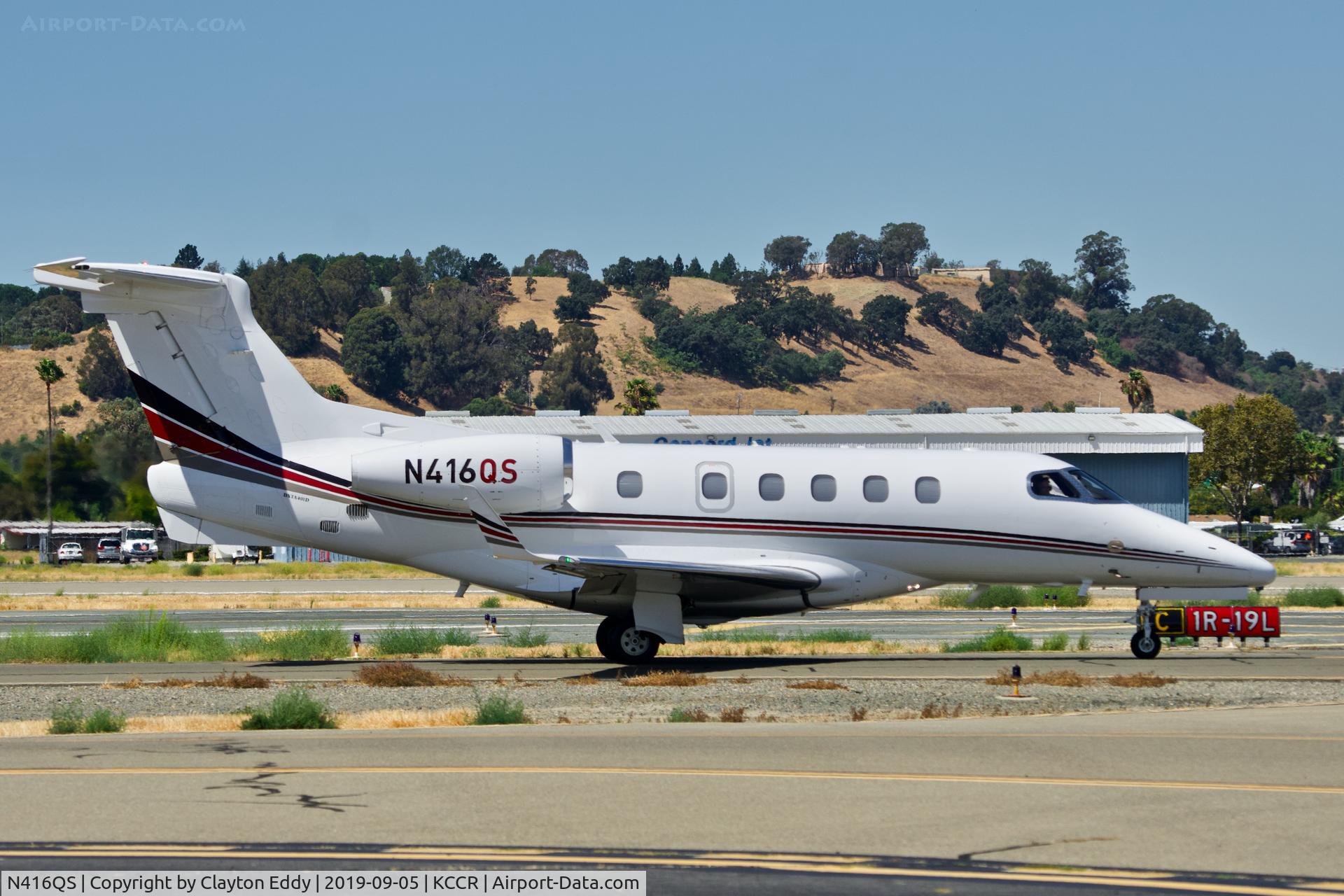 N416QS, 2017 Embraer EMB-505 Phenom 300 C/N 50500443, Buchanan Field Concord California 2019.