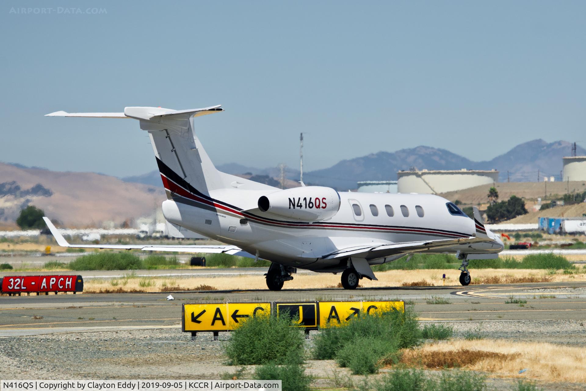 N416QS, 2017 Embraer EMB-505 Phenom 300 C/N 50500443, Buchanan Field Concord California 2019.