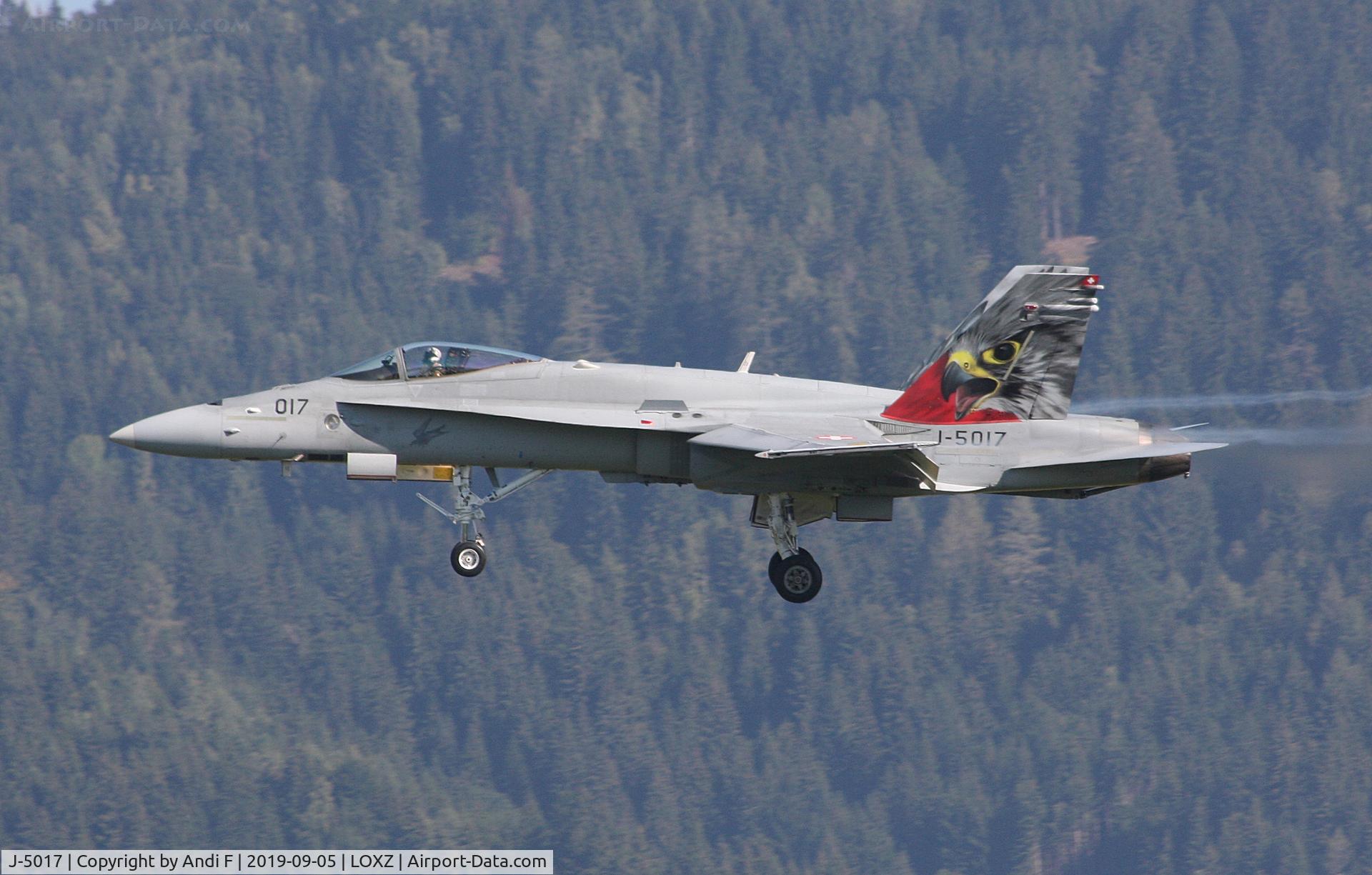 J-5017, McDonnell Douglas F/A-18C Hornet C/N 1365/SFC017, Swiss Air Force F/A-18C