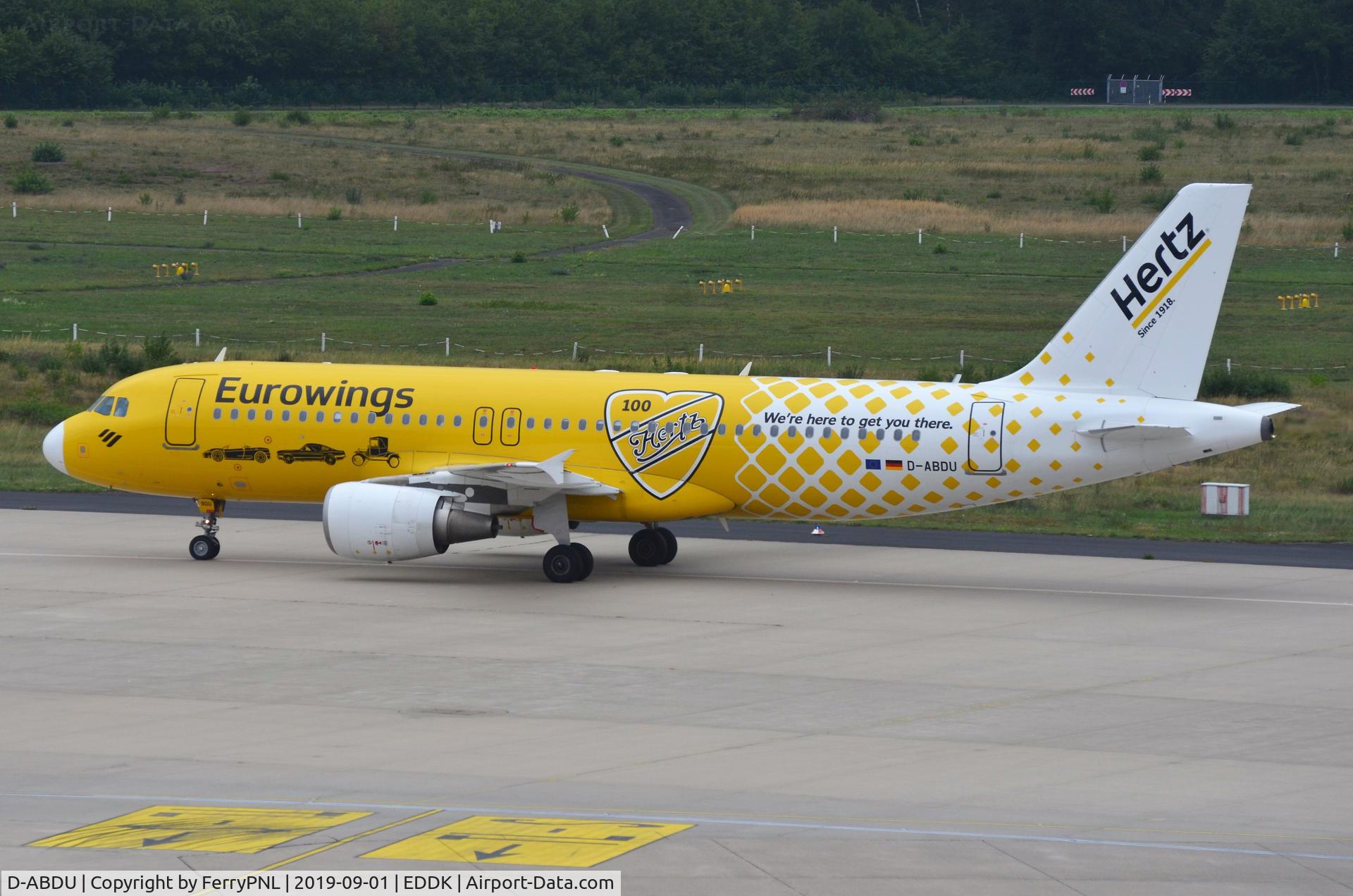 D-ABDU, 2008 Airbus A320-214 C/N 3516, Eurowings A320 in Hertz livery