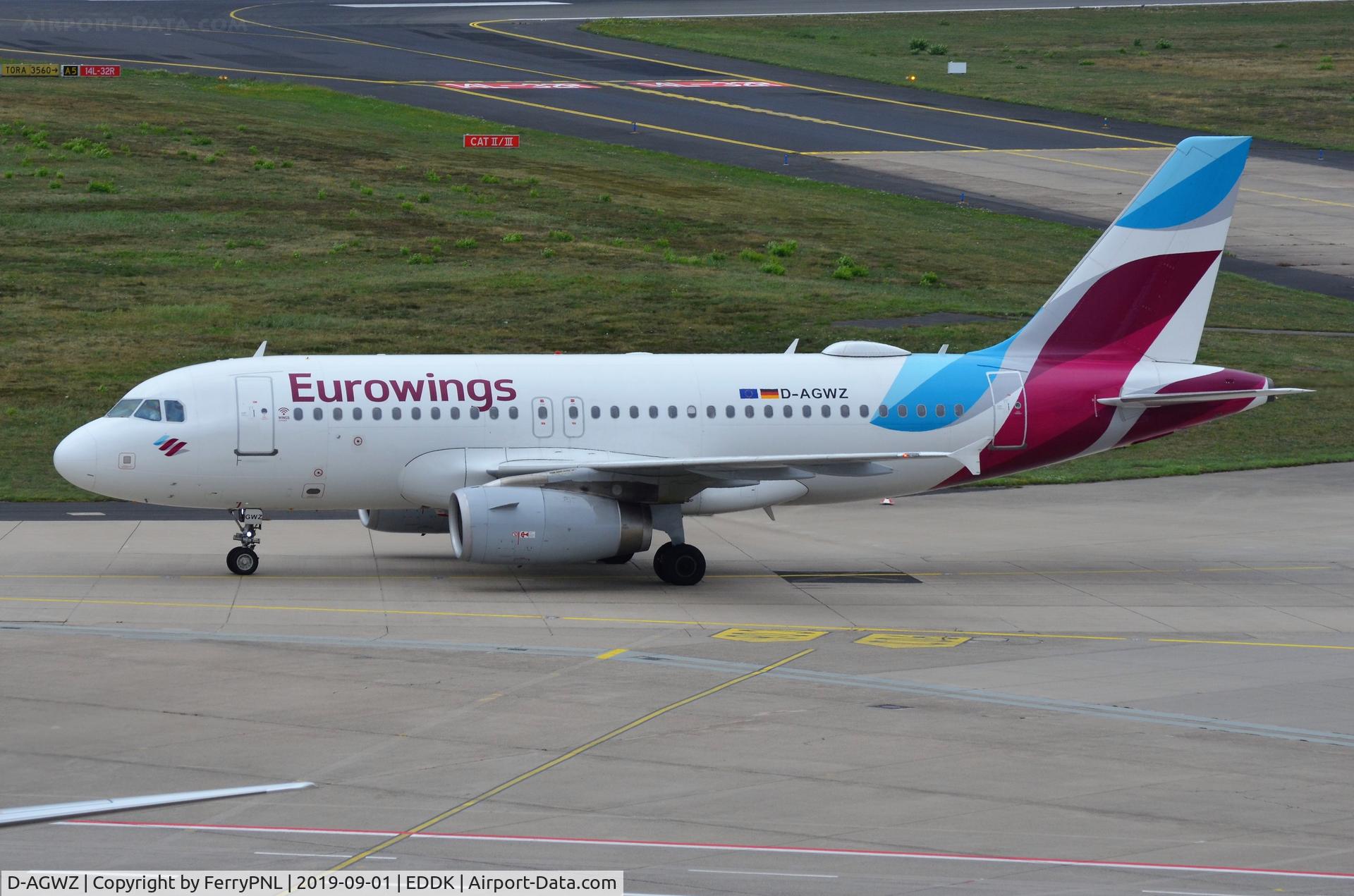 D-AGWZ, 2013 Airbus A319-132 C/N 5978, Eurowings A319