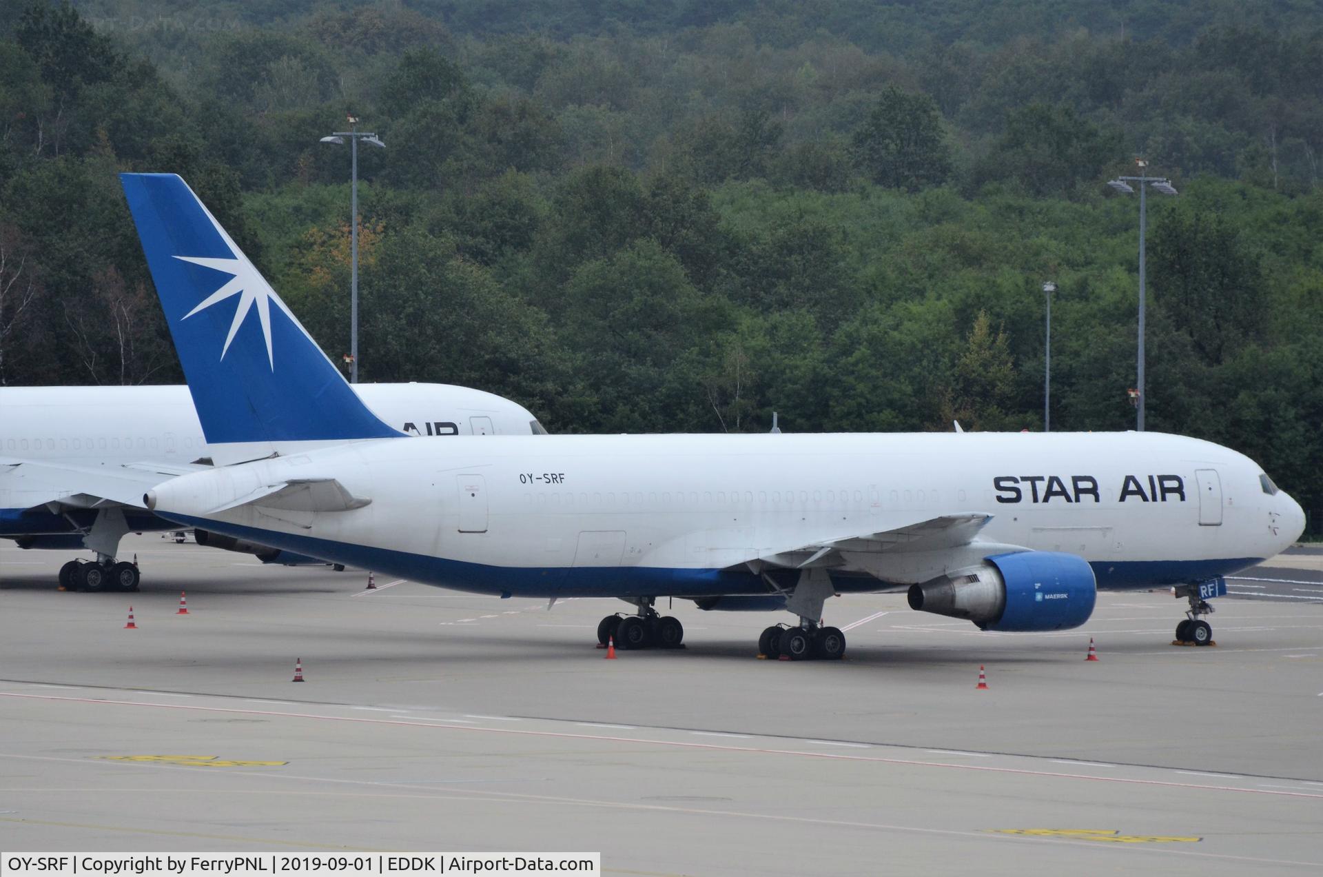 OY-SRF, 1986 Boeing 767-219 C/N 23327, Star Air B762F parked in CGN