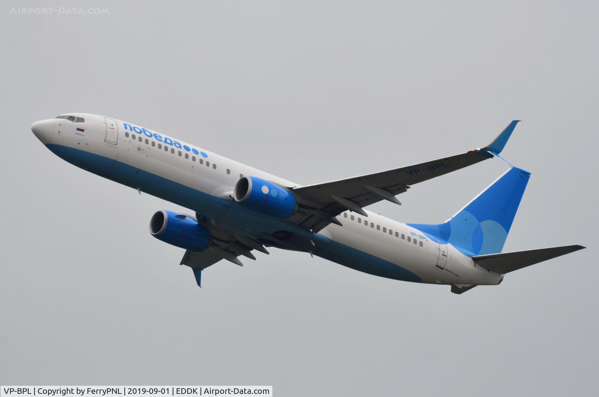 VP-BPL, 2017 Boeing 737-8AL C/N 61789, Pobeda B738 taking-off.