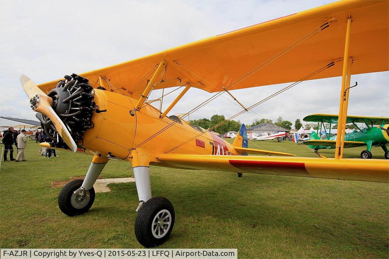 F-AZJR, 1942 Boeing-Stearman PT-13D (E75) C/N 75-5656, Boeing PT-13D Kaydet (E75), Static display, La Ferté-Alais (LFFQ) air show 2015