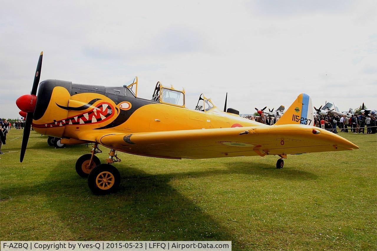 F-AZBQ, North American T-6G Texan C/N 182-535, North American T-6G Texan, Static display, La Ferté-Alais Airfield (LFFQ) Air show 2015