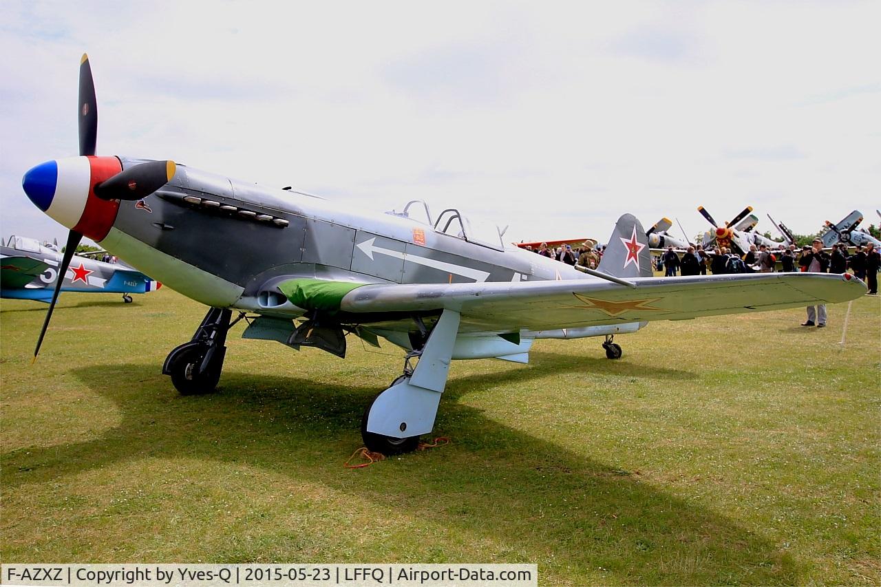 F-AZXZ, 1944 Yakovlev Yak-3UA Replica C/N Y337, Yakovlev YAK-3UA Replica, Static display, La Ferté-Alais Airfield (LFFQ) Air show 2015