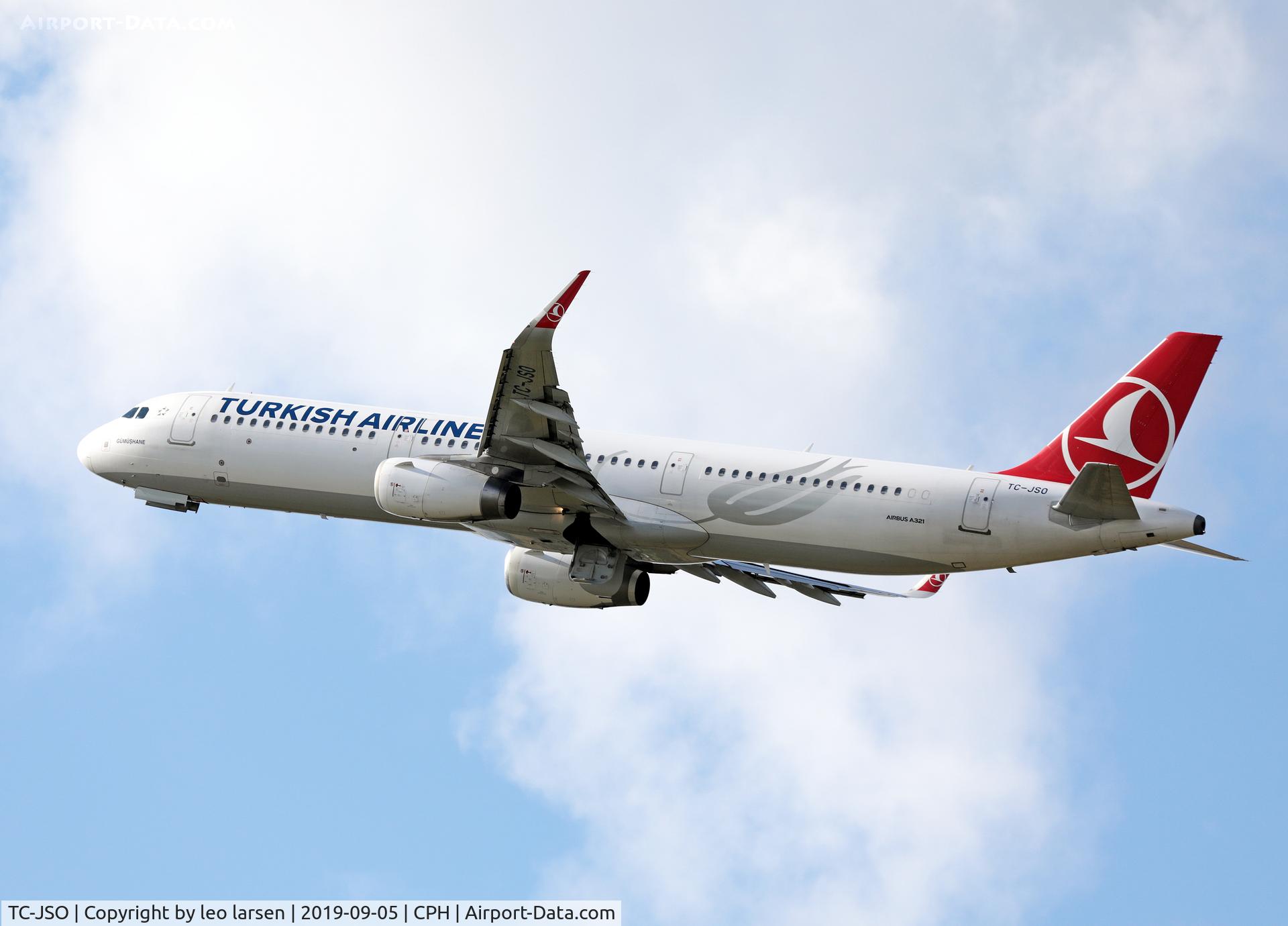 TC-JSO, 2015 Airbus A321-231 C/N 6563, Copenhagen 5.9.2019