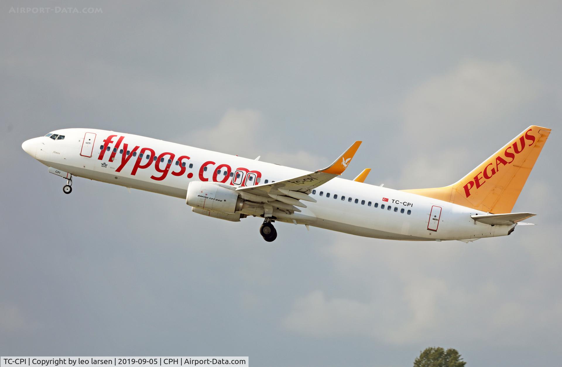TC-CPI, 2012 Boeing 737-82R C/N 40014, Copenhagen 5.9.2019