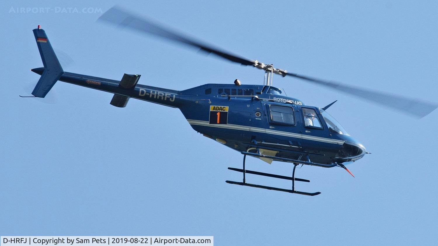 D-HRFJ, 1977 Bell 206B JetRanger III C/N 4440, WRC  Rally Germany at Trier.