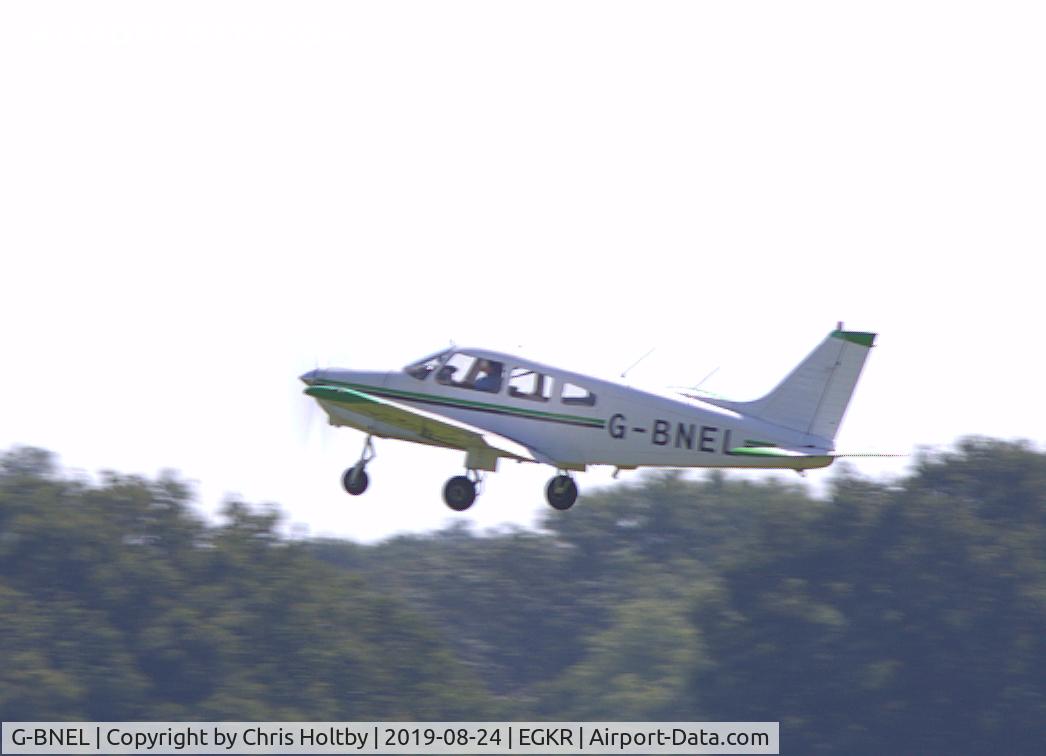 G-BNEL, 1979 Piper PA-28-161 Cherokee Warrior II C/N 28-7916314, Taking off at Redhill