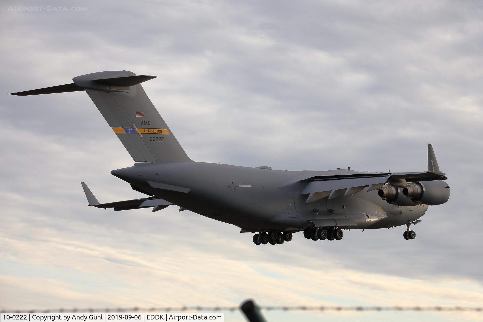 10-0222, 2010 Boeing C-17A Globemaster III C/N P-222, charleston