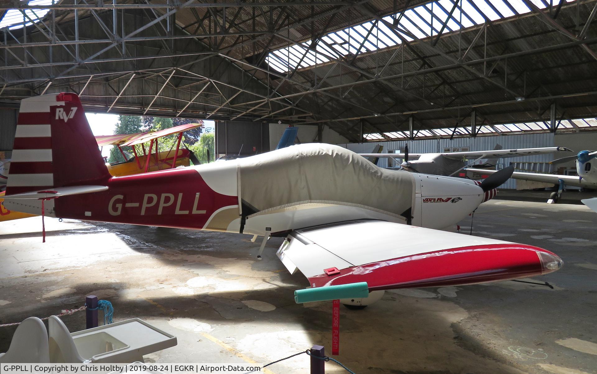 G-PPLL, 2007 Vans RV-7A C/N PFA 323-14240, Vans RV-7A hangared at Redhill