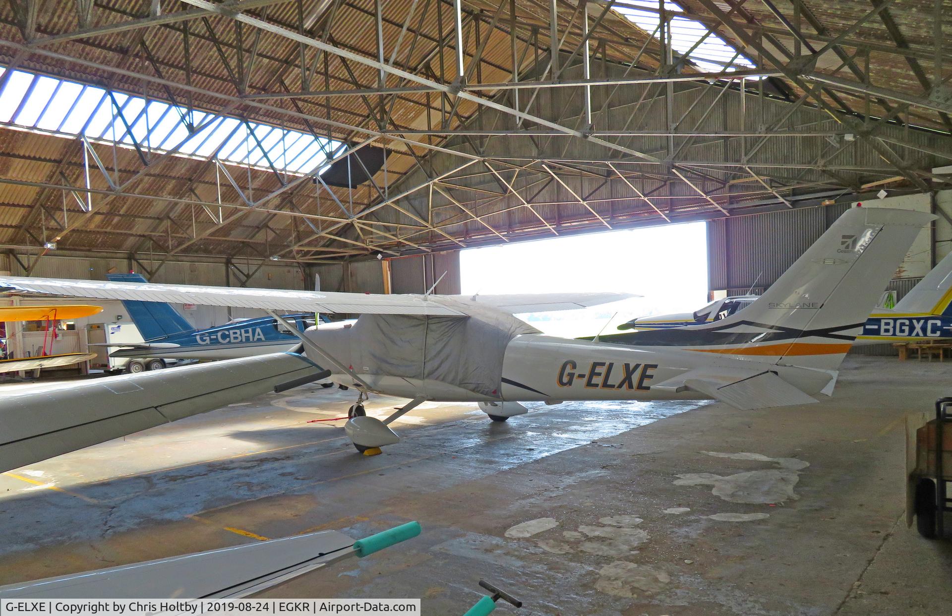 G-ELXE, 2007 Cessna 182T Skylane C/N 18281909, Hangared & covered at Redhill now privately owned in East Sussex