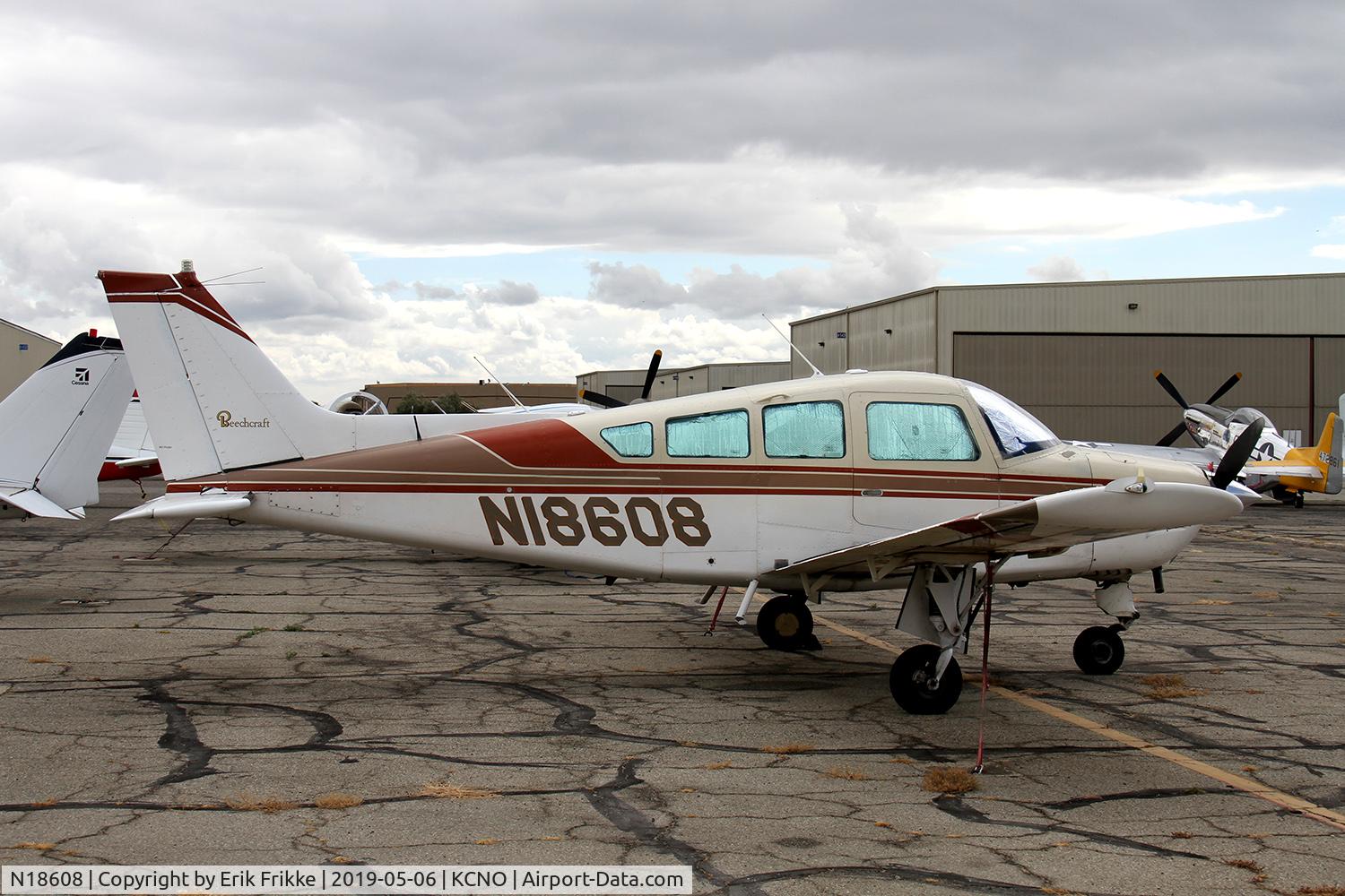 N18608, 1981 Beech C24R C/N MC-768, Seen in Chino